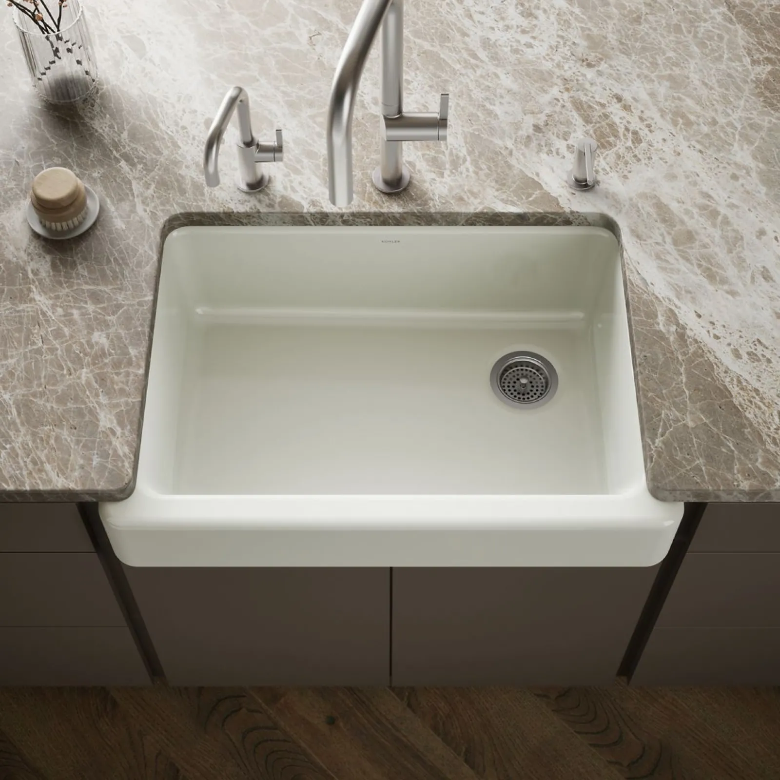 32-1/2" undermount single-bowl farmhouse kitchen sink^Kohler Outlet