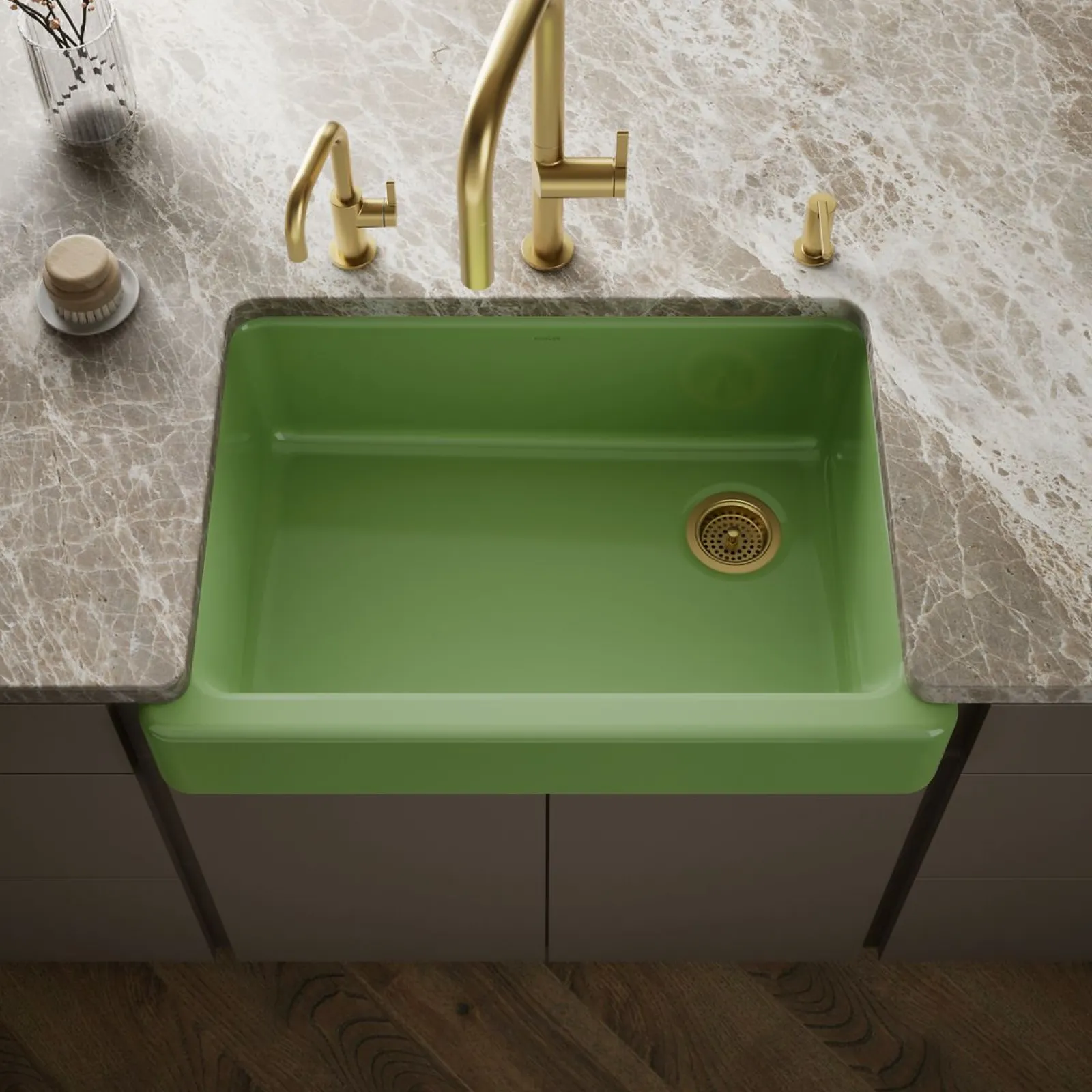 32-1/2" undermount single-bowl farmhouse kitchen sink^Kohler Outlet