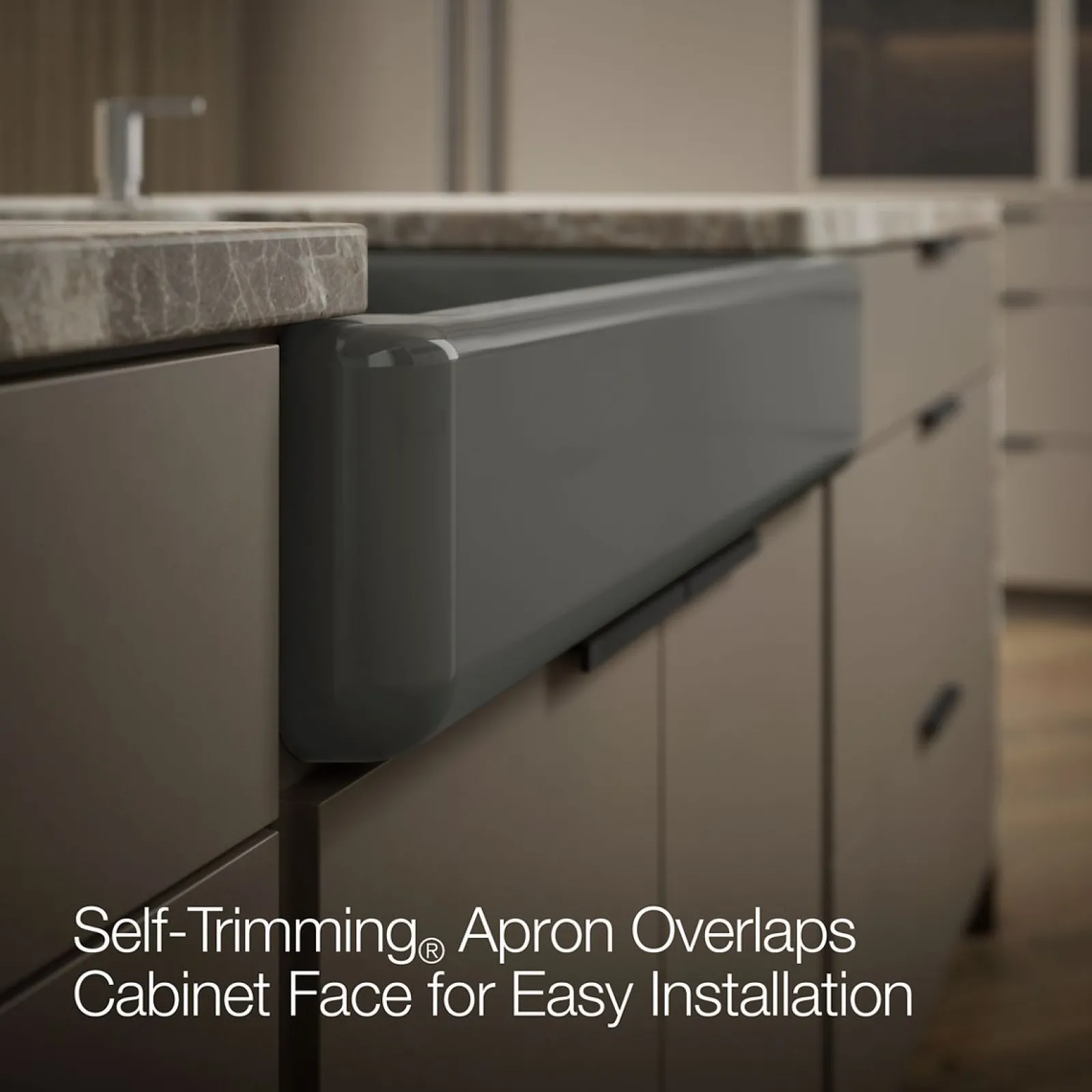 32-1/2" undermount single-bowl farmhouse kitchen sink^Kohler Outlet