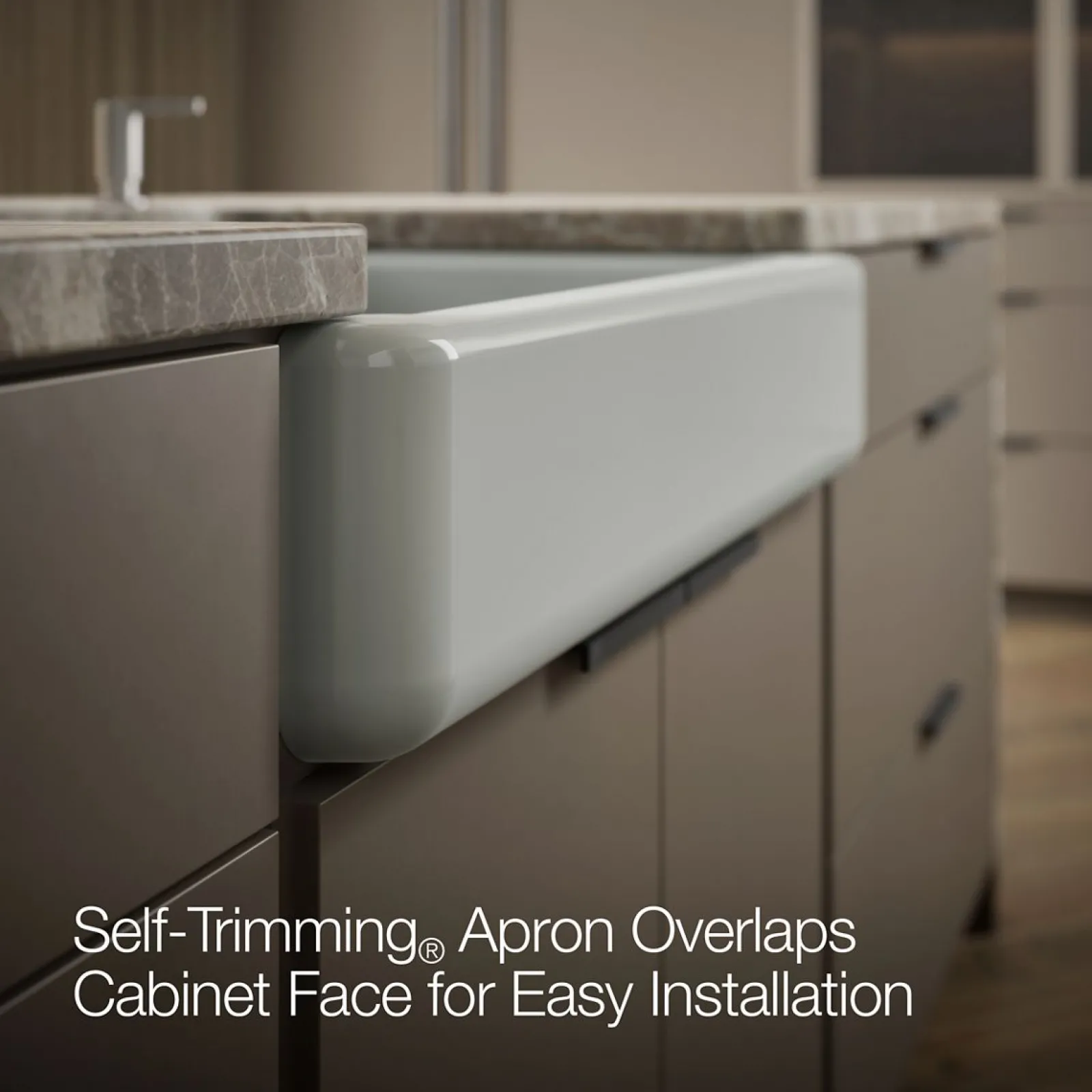 32-1/2" undermount single-bowl farmhouse kitchen sink^Kohler Outlet