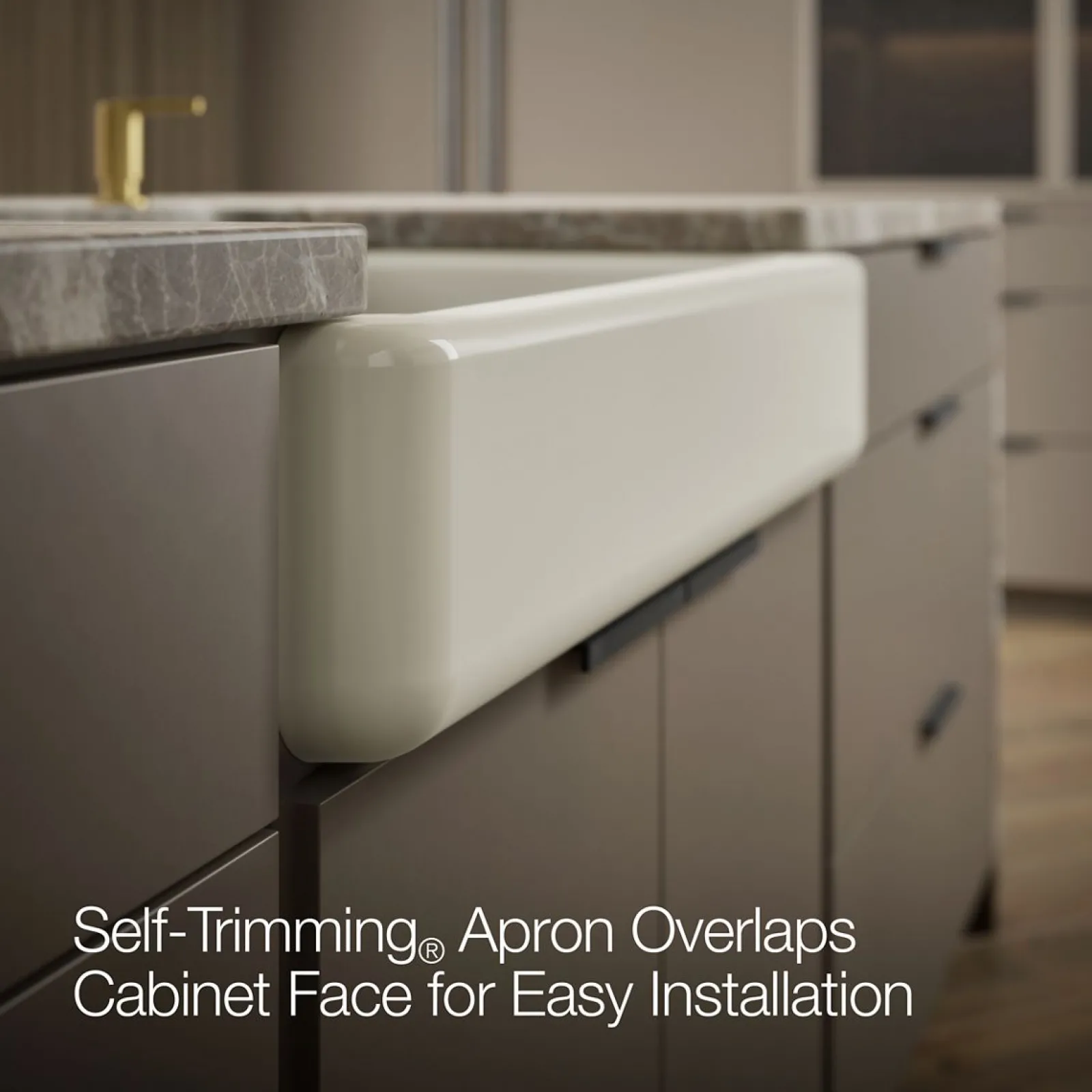 32-1/2" undermount single-bowl farmhouse kitchen sink^Kohler Outlet