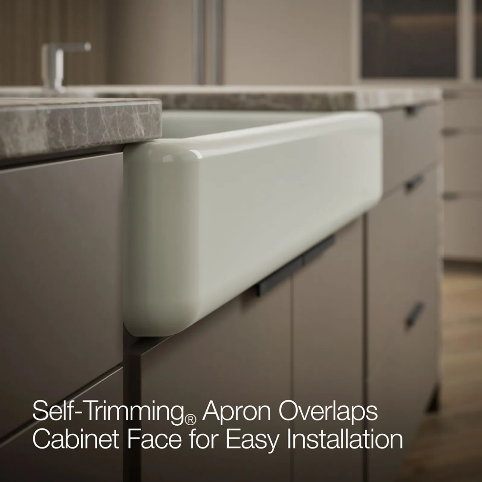 32-1/2" undermount single-bowl farmhouse kitchen sink^Kohler Outlet