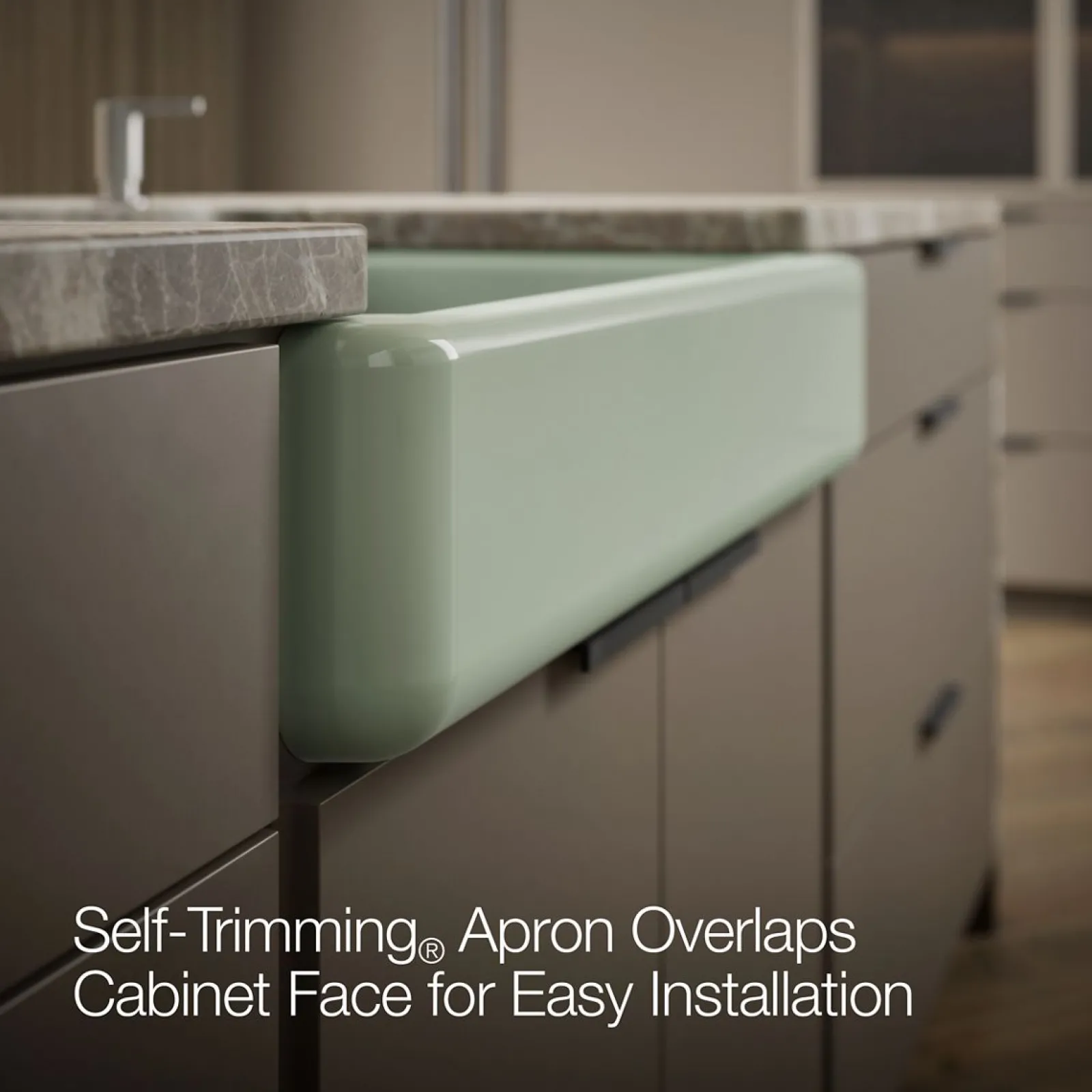 32-1/2" undermount single-bowl farmhouse kitchen sink^Kohler Outlet