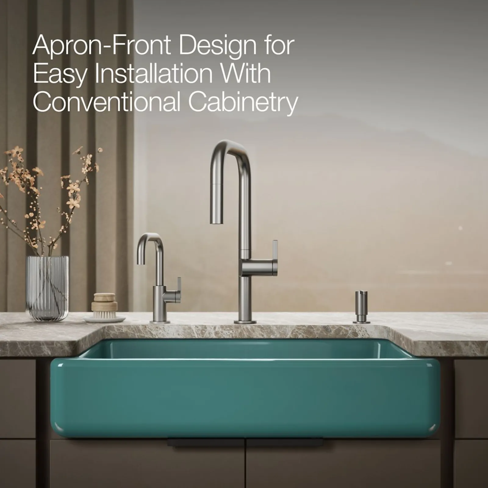 32-1/2" undermount single-bowl farmhouse kitchen sink^Kohler Outlet