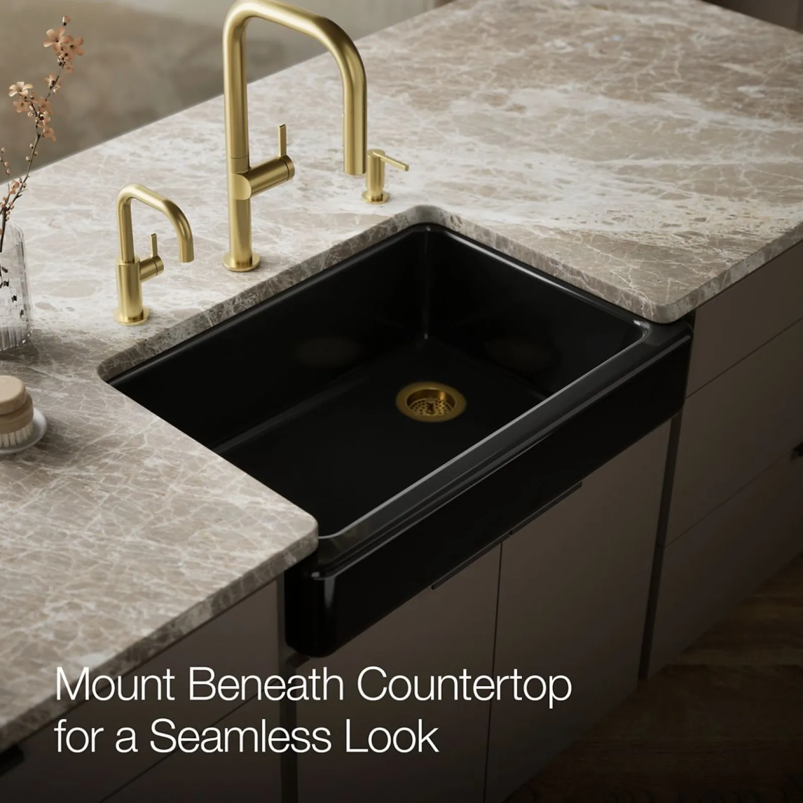 32-1/2" undermount single-bowl farmhouse kitchen sink^Kohler Outlet