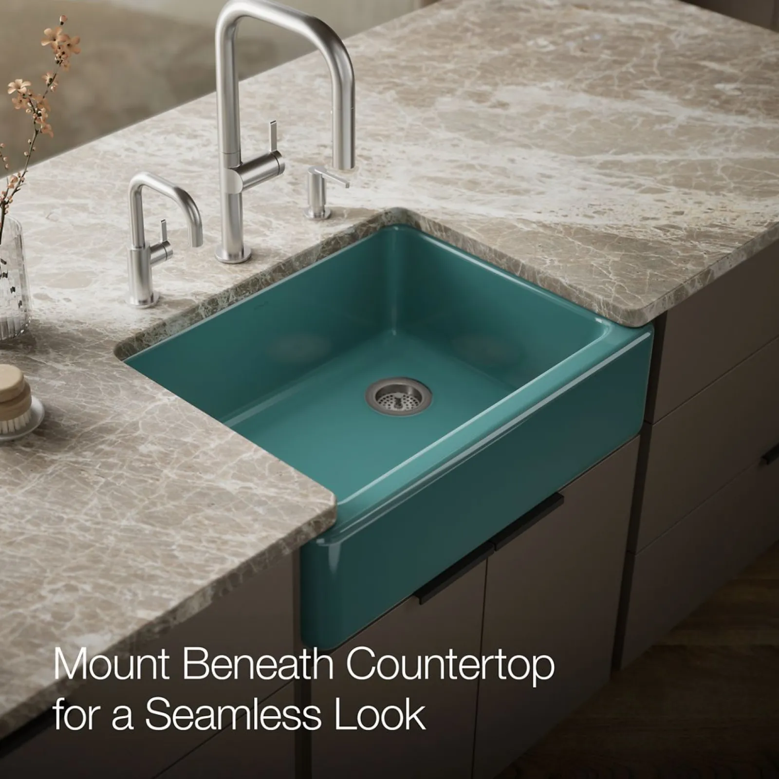 29-3/4" undermount single-bowl farmhouse kitchen sink^Kohler Clearance