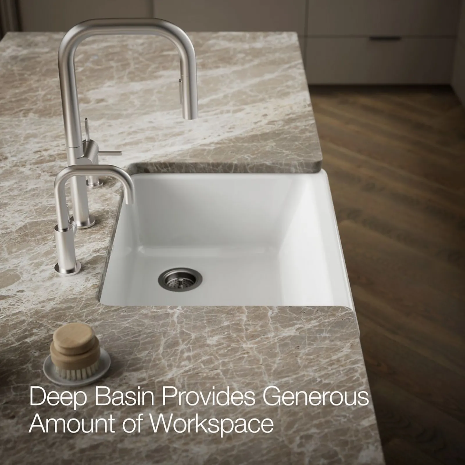 29-3/4" undermount single-bowl farmhouse kitchen sink^Kohler Clearance