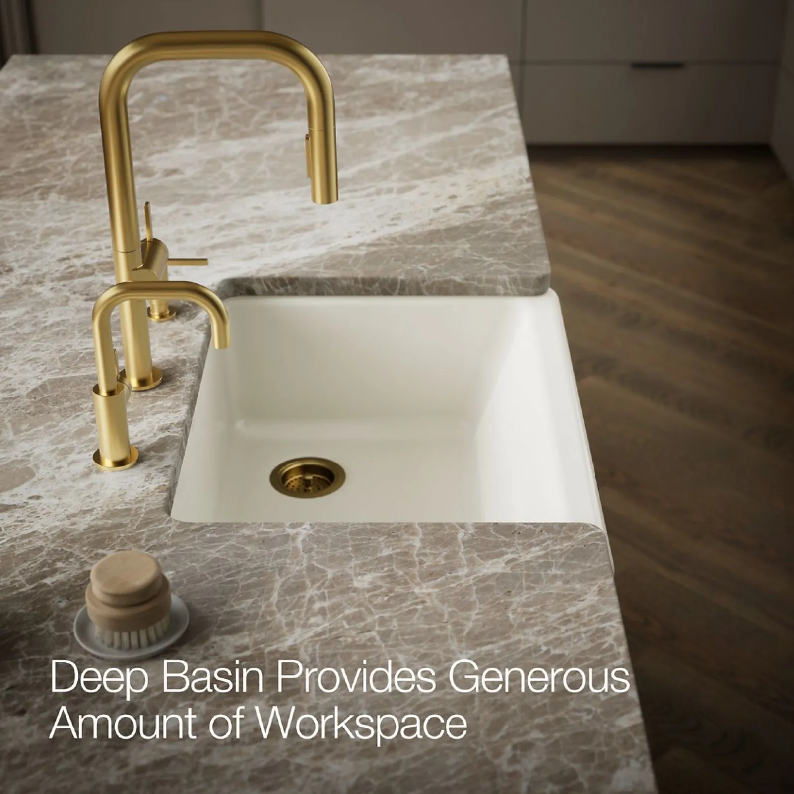 29-3/4" undermount single-bowl farmhouse kitchen sink^Kohler Clearance