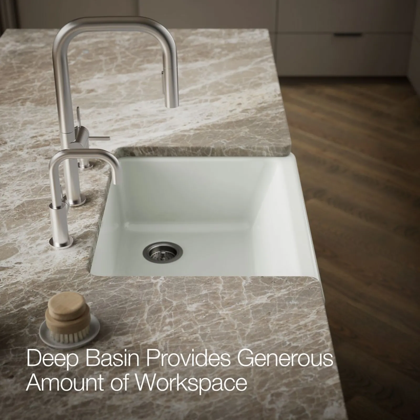 29-3/4" undermount single-bowl farmhouse kitchen sink^Kohler Clearance