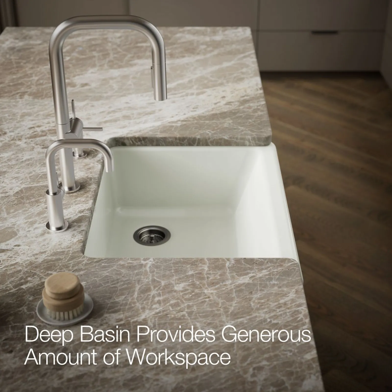 29-3/4" undermount single-bowl farmhouse kitchen sink^Kohler Clearance