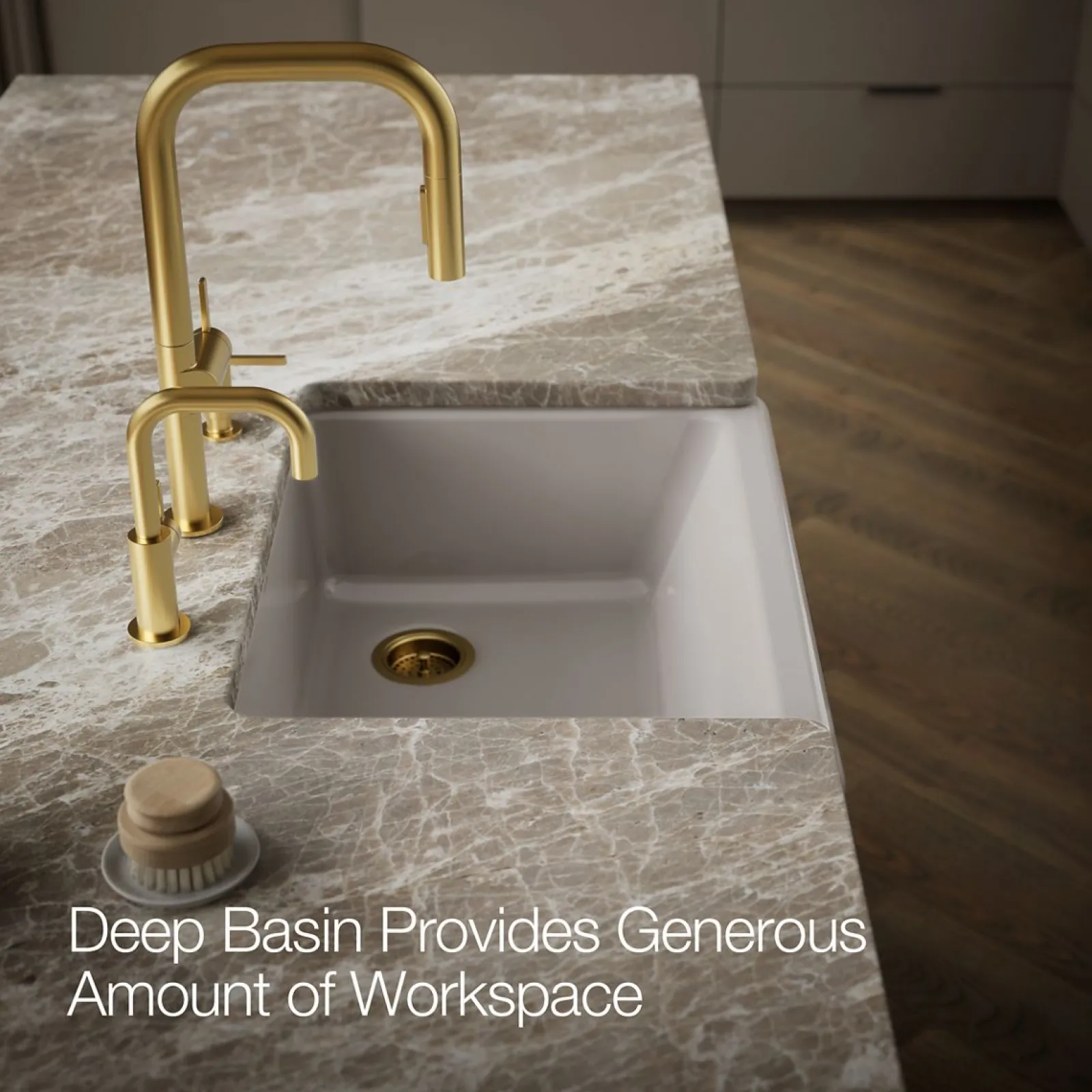 29-3/4" undermount single-bowl farmhouse kitchen sink^Kohler Clearance