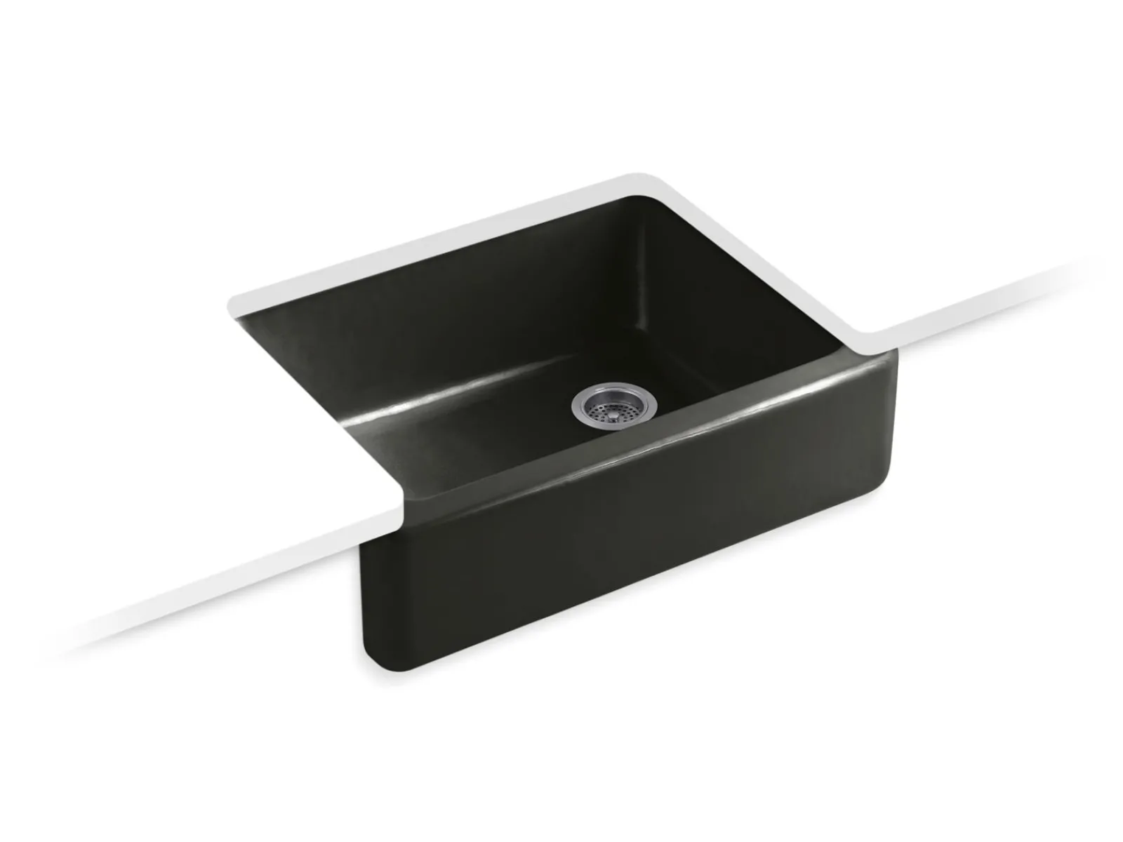 29-3/4" undermount single-bowl farmhouse kitchen sink^Kohler Clearance