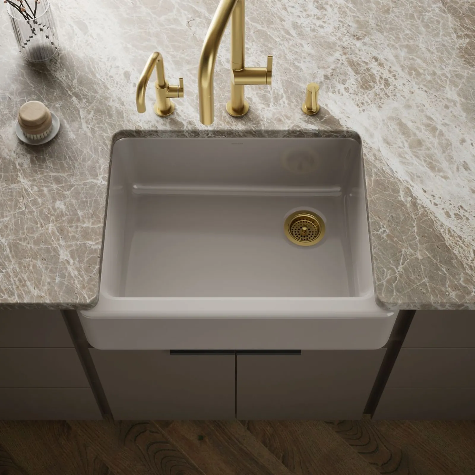 29-3/4" undermount single-bowl farmhouse kitchen sink^Kohler Clearance