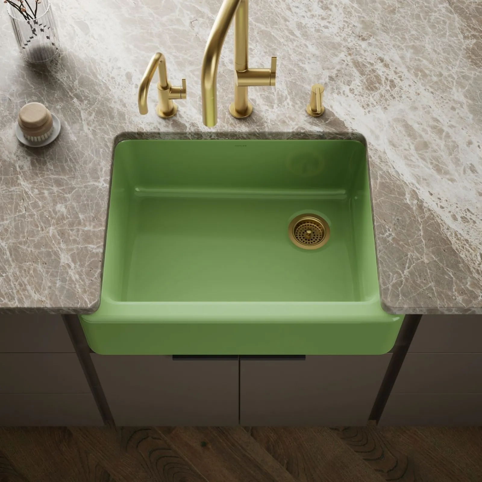 29-3/4" undermount single-bowl farmhouse kitchen sink^Kohler Clearance