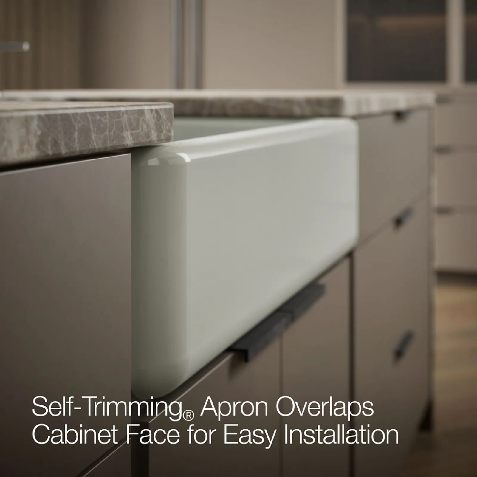29-3/4" undermount single-bowl farmhouse kitchen sink^Kohler Clearance