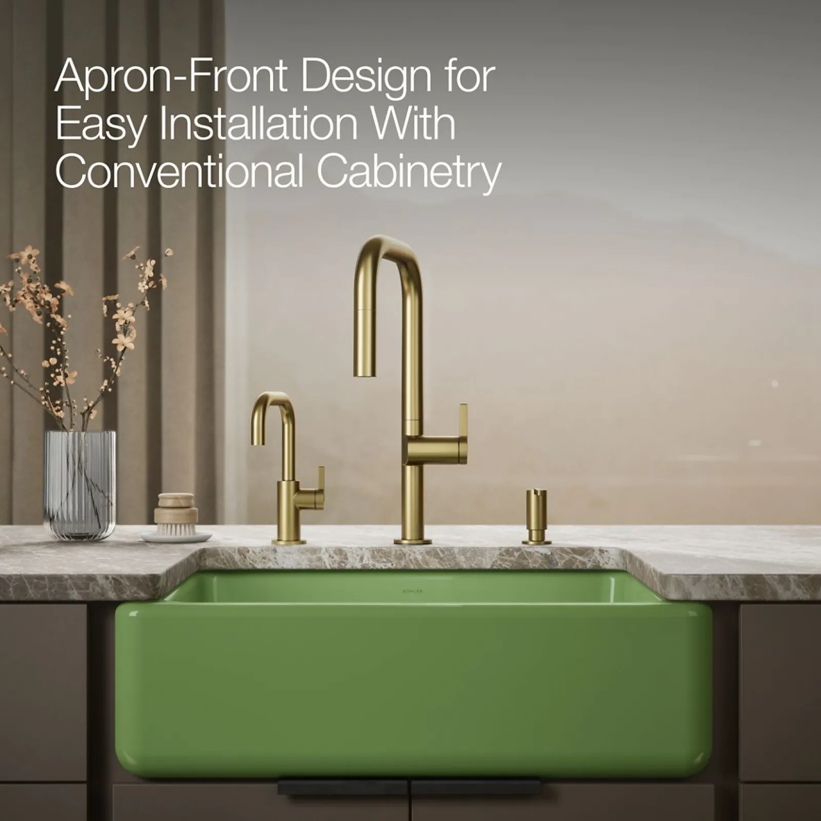 29-3/4" undermount single-bowl farmhouse kitchen sink^Kohler Clearance