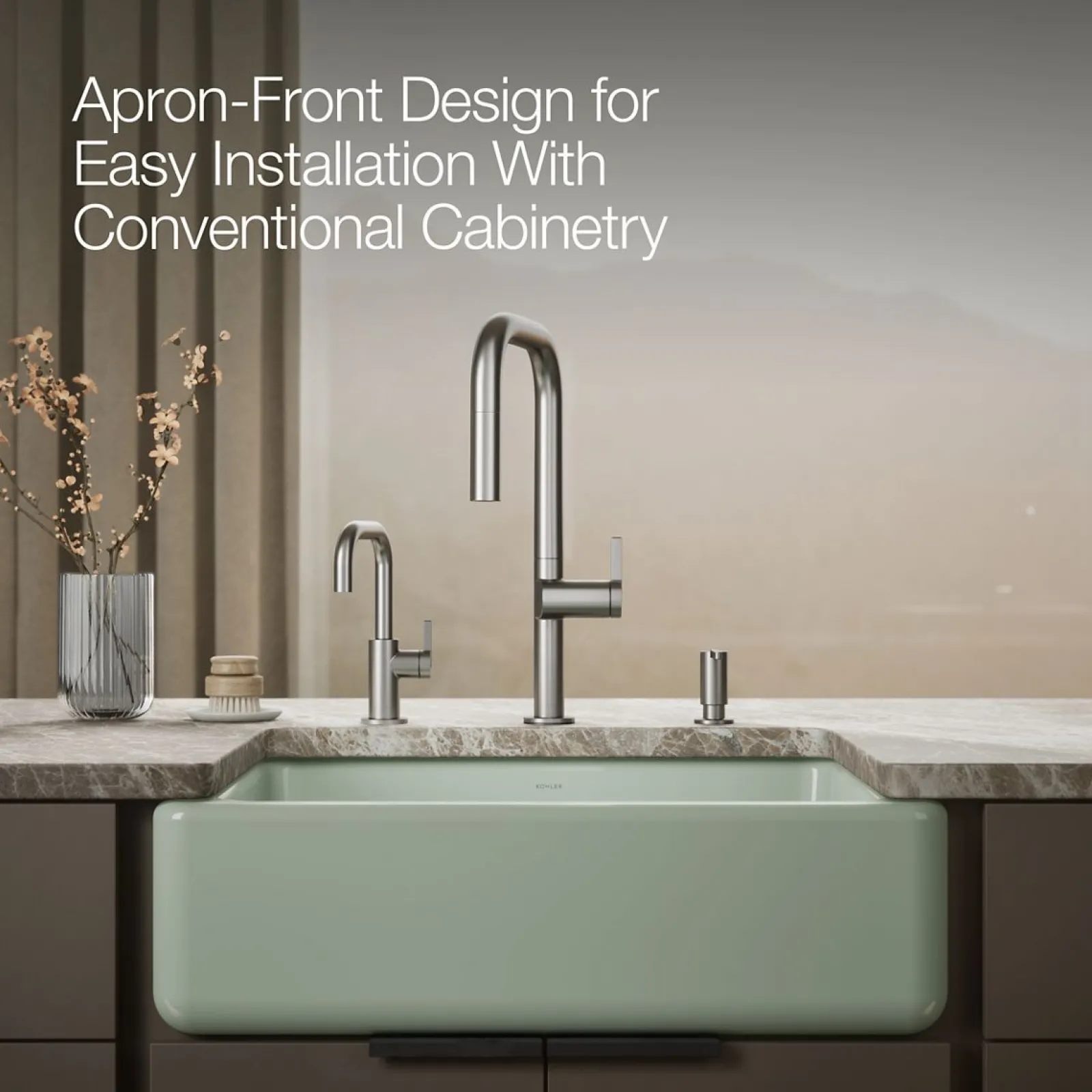 29-3/4" undermount single-bowl farmhouse kitchen sink^Kohler Clearance