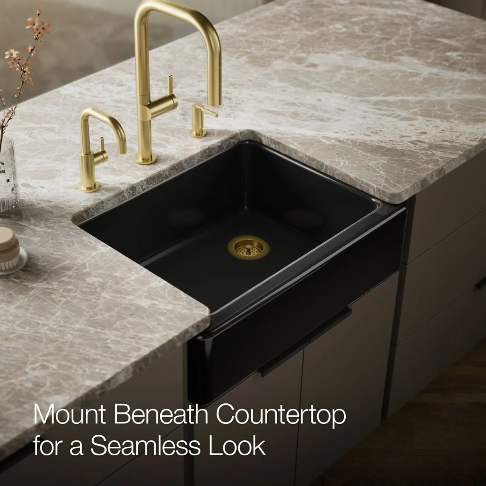 29-3/4" undermount single-bowl farmhouse kitchen sink^Kohler Clearance