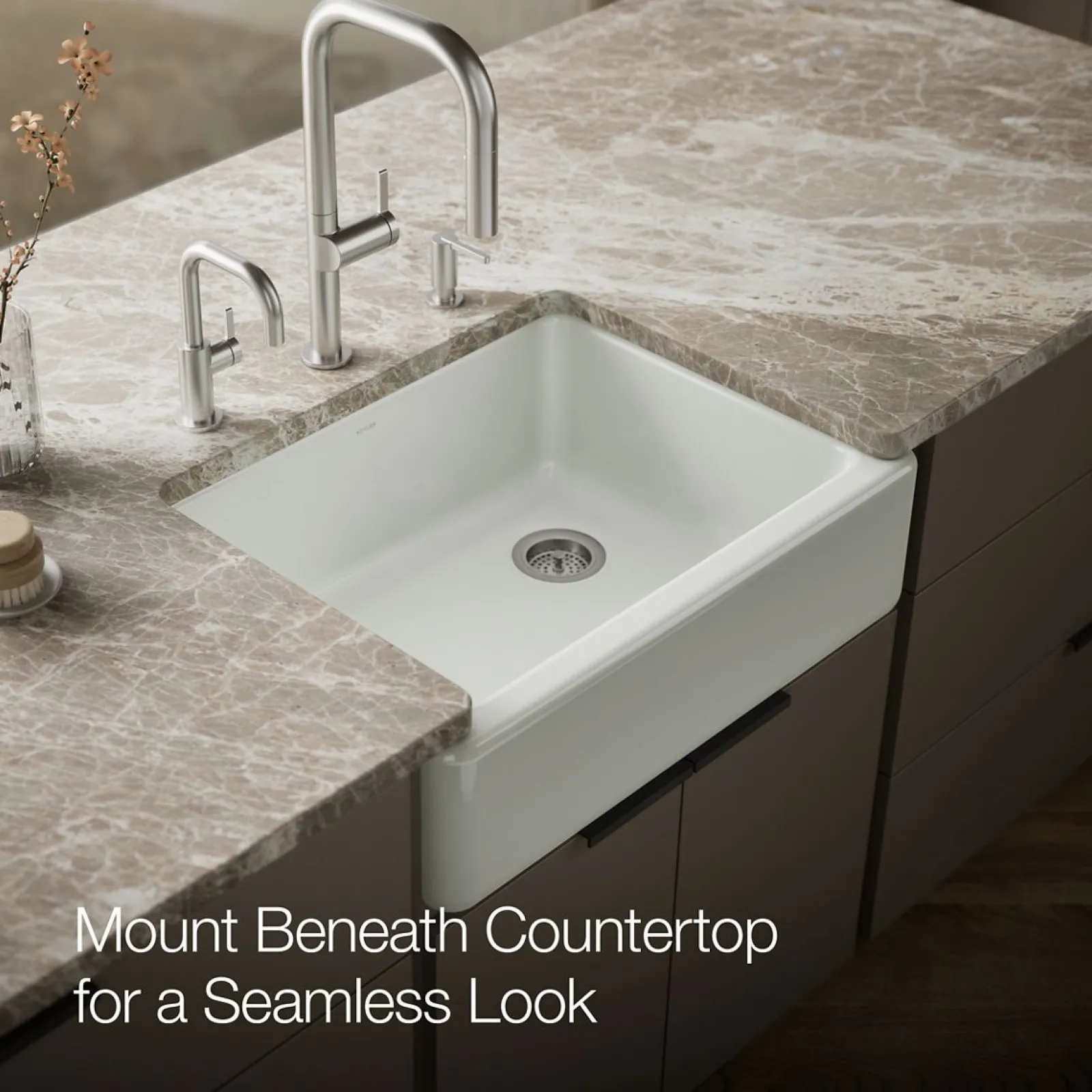 29-3/4" undermount single-bowl farmhouse kitchen sink^Kohler Clearance