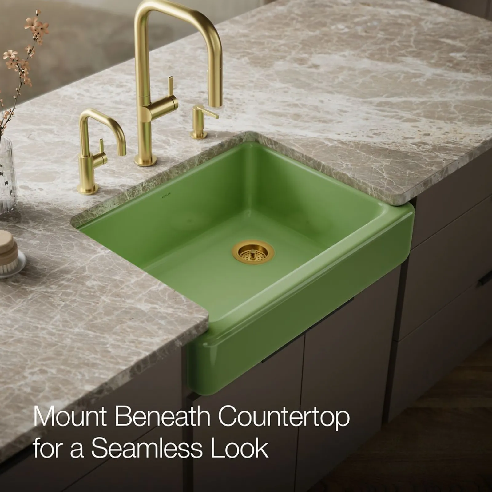 29-1/2" undermount single-bowl farmhouse kitchen sink^Kohler Best