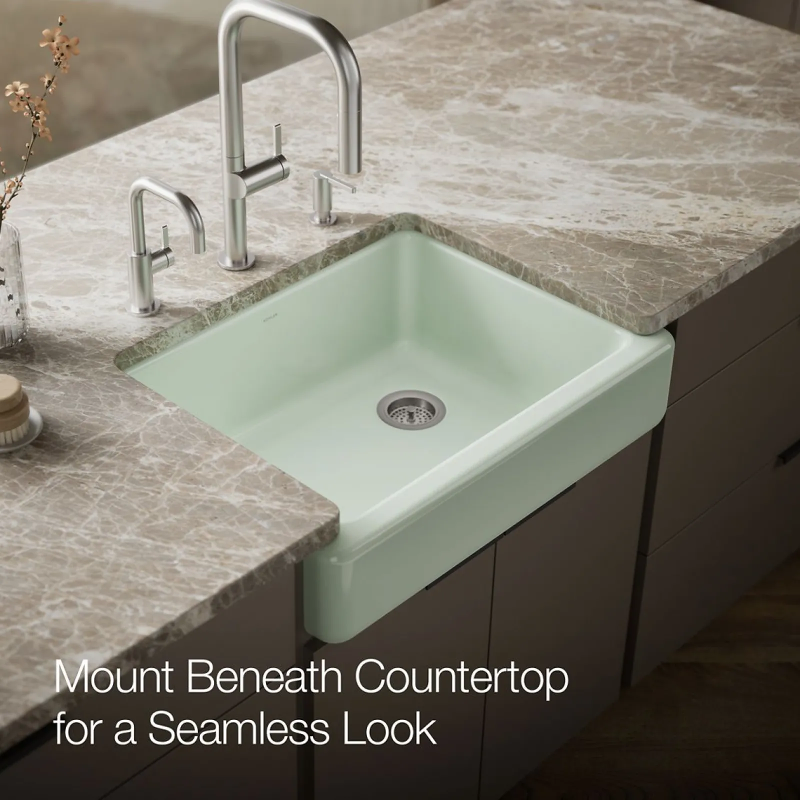 29-1/2" undermount single-bowl farmhouse kitchen sink^Kohler Best