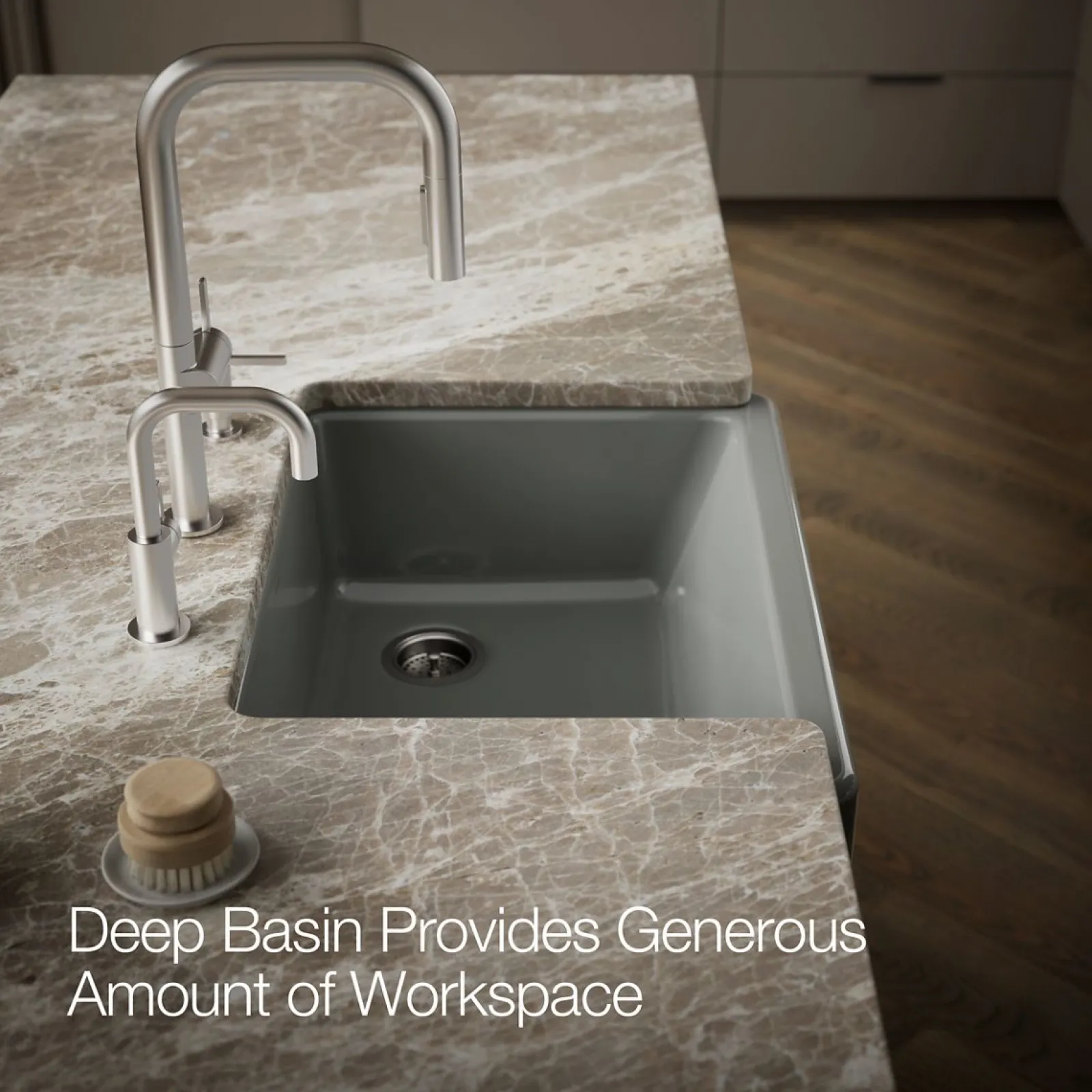 29-1/2" undermount single-bowl farmhouse kitchen sink^Kohler Best