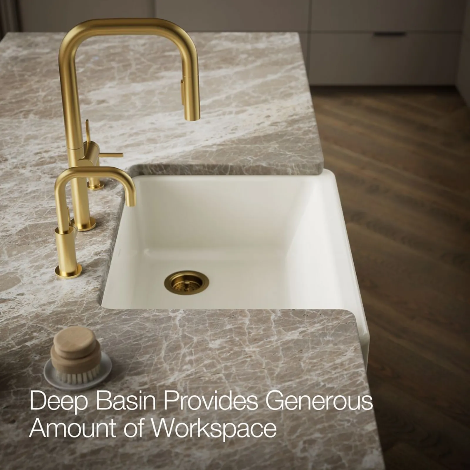 29-1/2" undermount single-bowl farmhouse kitchen sink^Kohler Best