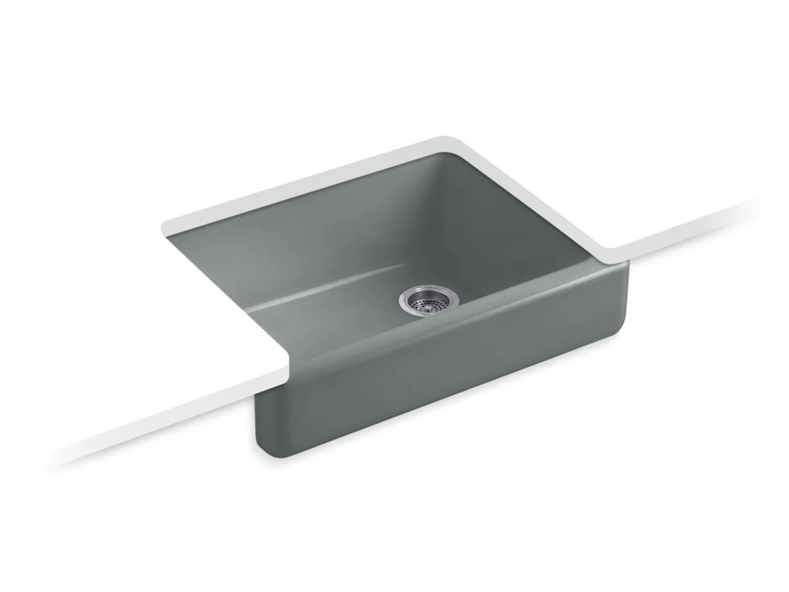 29-1/2" undermount single-bowl farmhouse kitchen sink^Kohler Best