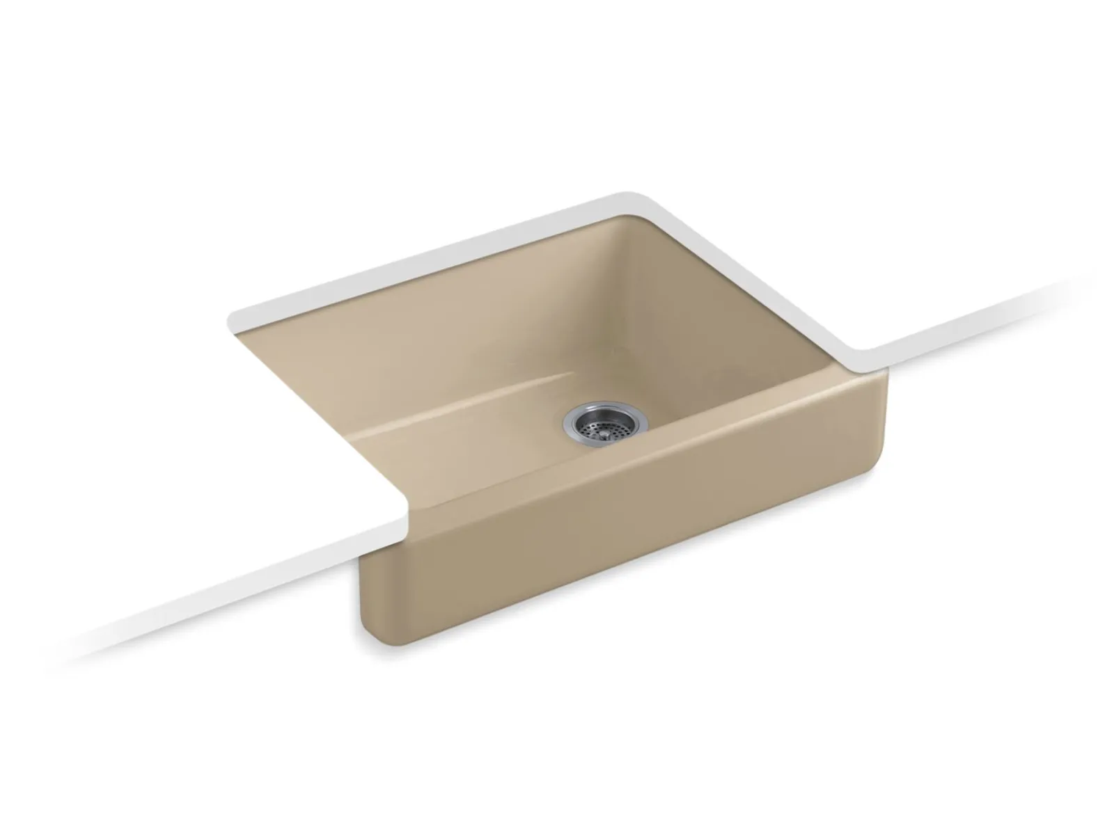 29-1/2" undermount single-bowl farmhouse kitchen sink^Kohler Best