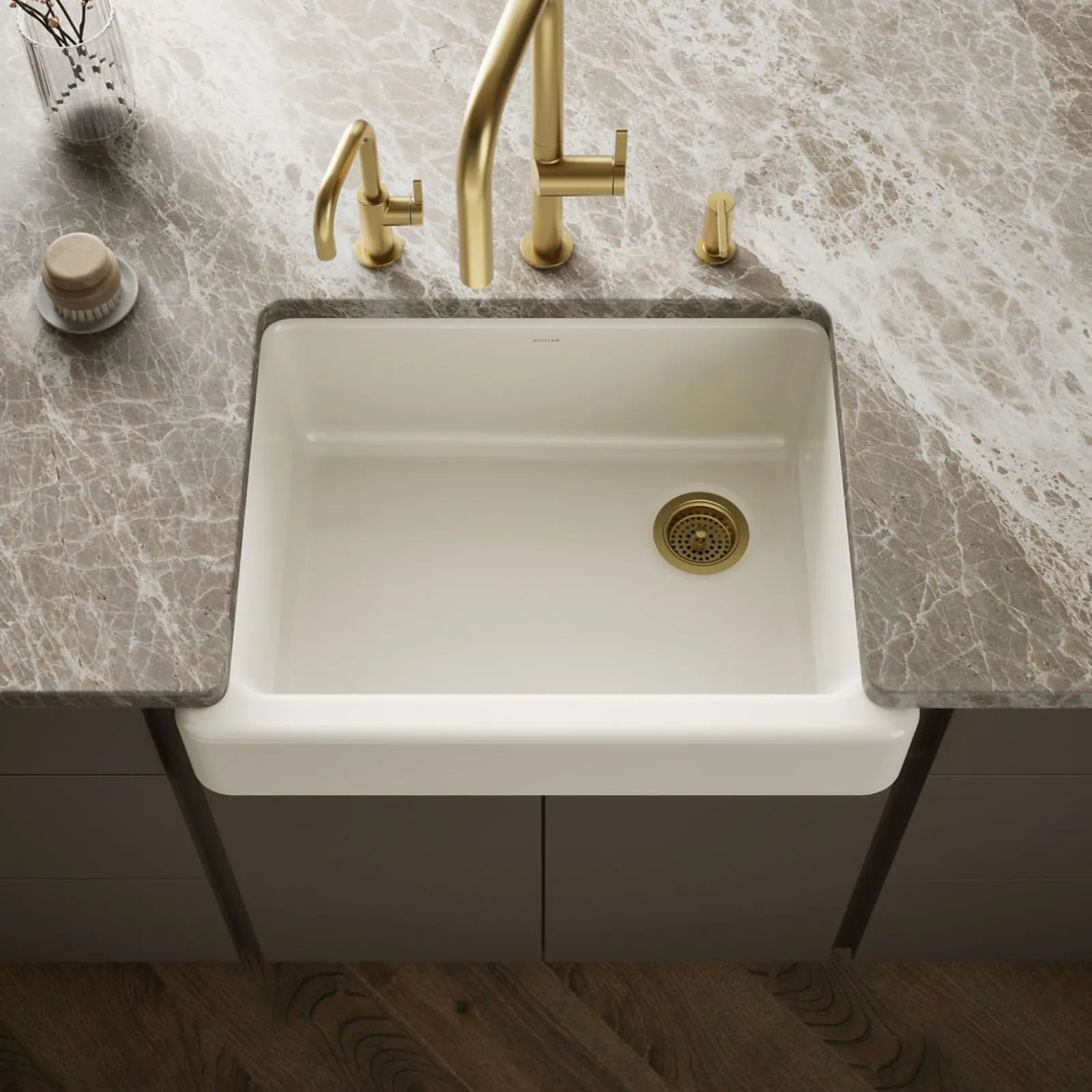 29-1/2" undermount single-bowl farmhouse kitchen sink^Kohler Best