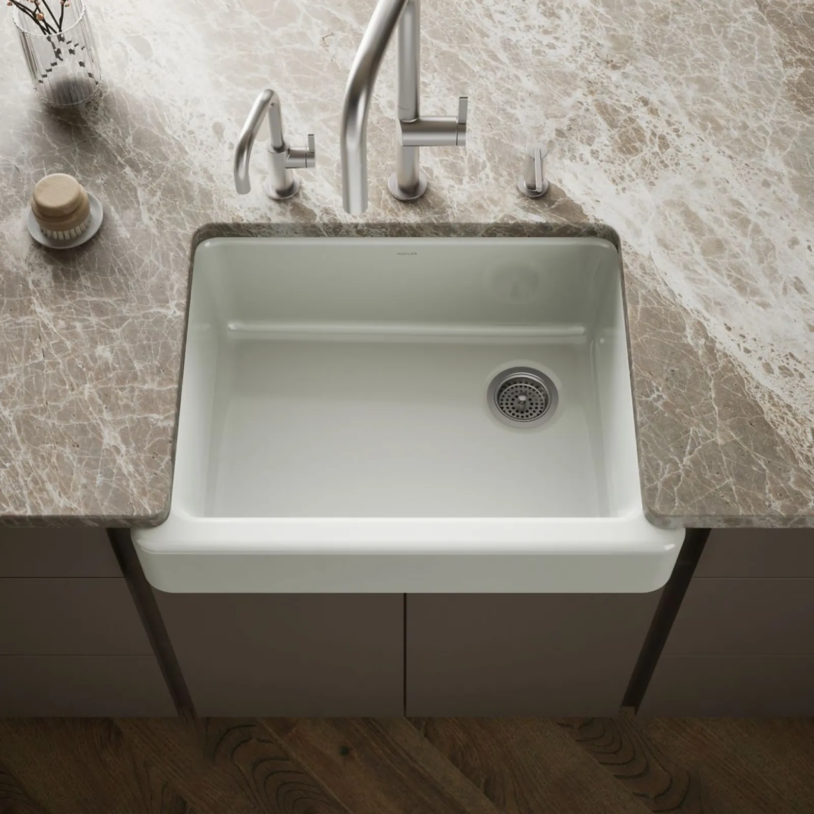 29-1/2" undermount single-bowl farmhouse kitchen sink^Kohler Best