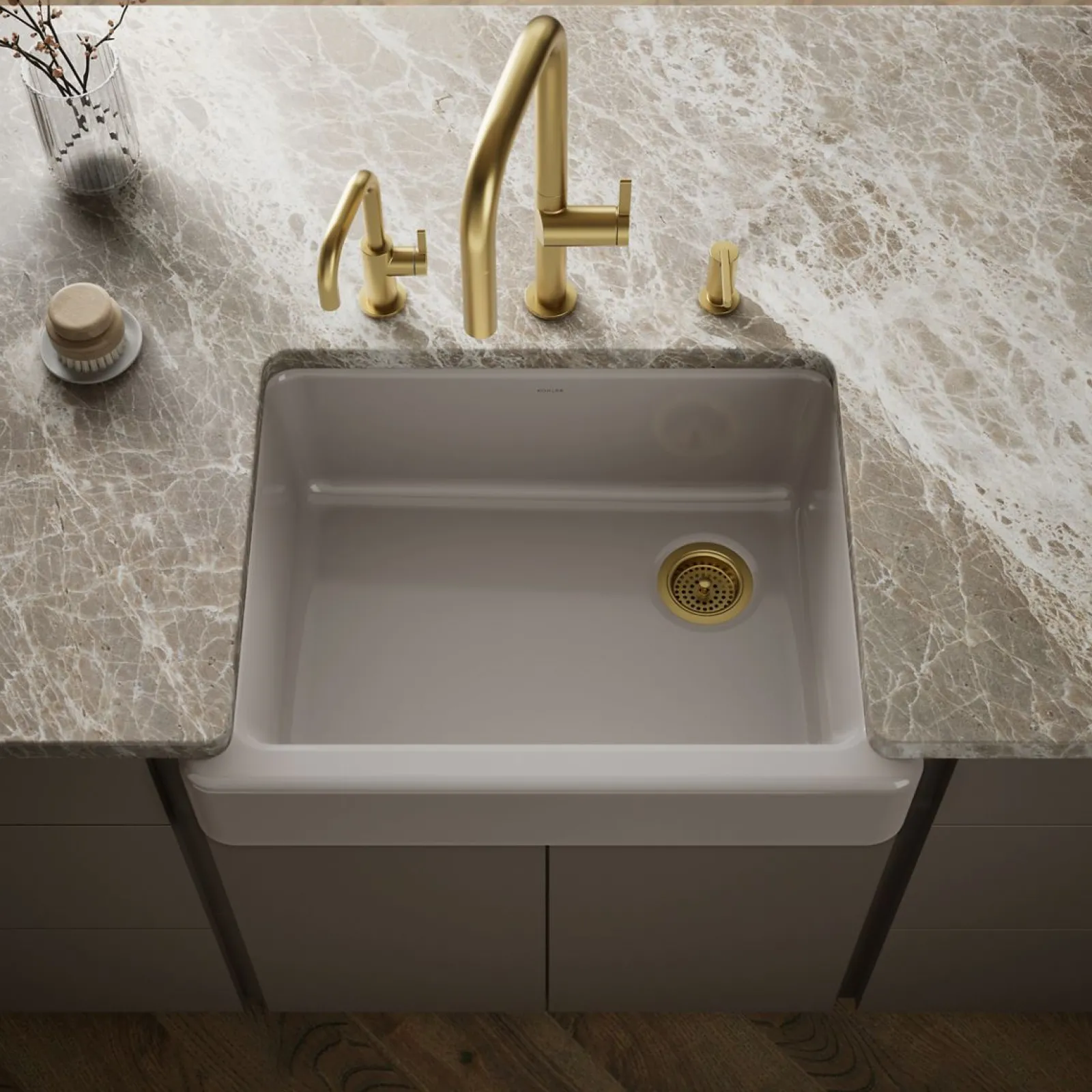 29-1/2" undermount single-bowl farmhouse kitchen sink^Kohler Best