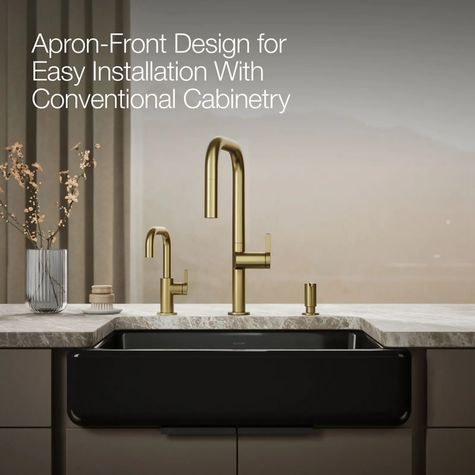29-1/2" undermount single-bowl farmhouse kitchen sink^Kohler Best