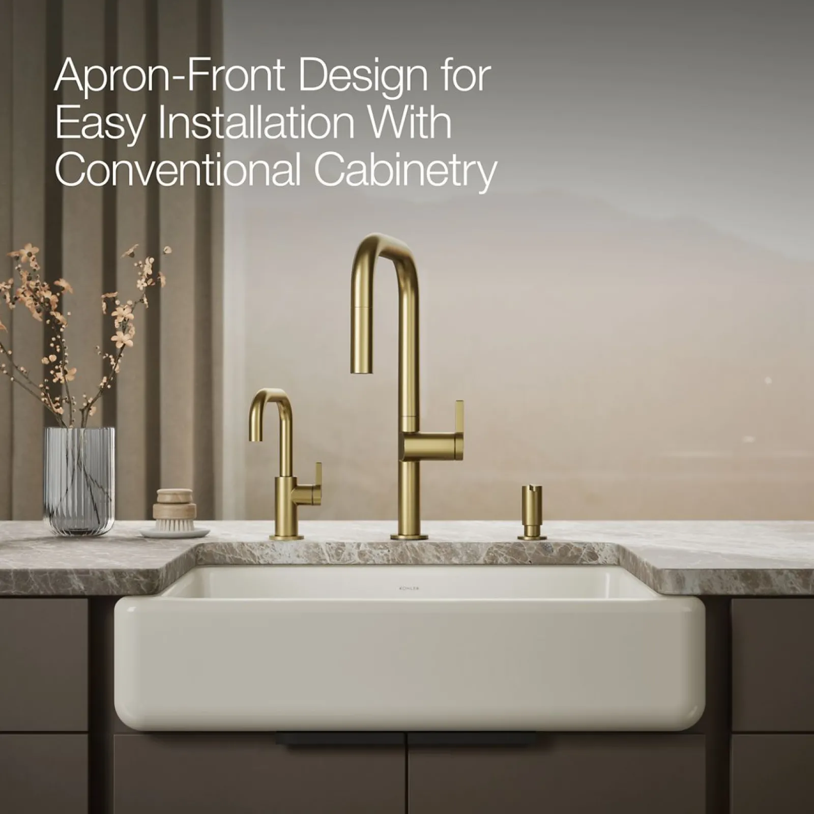 29-1/2" undermount single-bowl farmhouse kitchen sink^Kohler Best