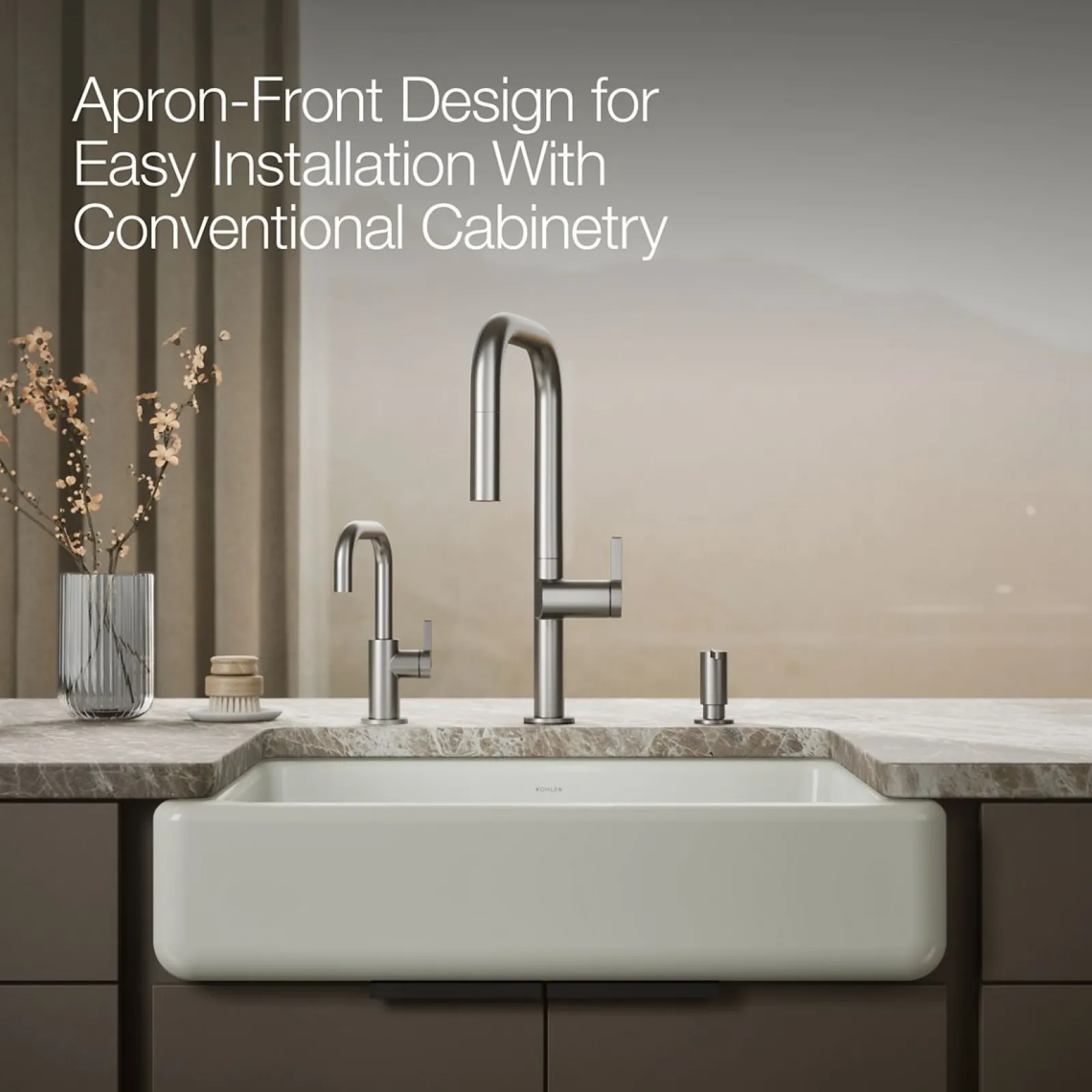 29-1/2" undermount single-bowl farmhouse kitchen sink^Kohler Best