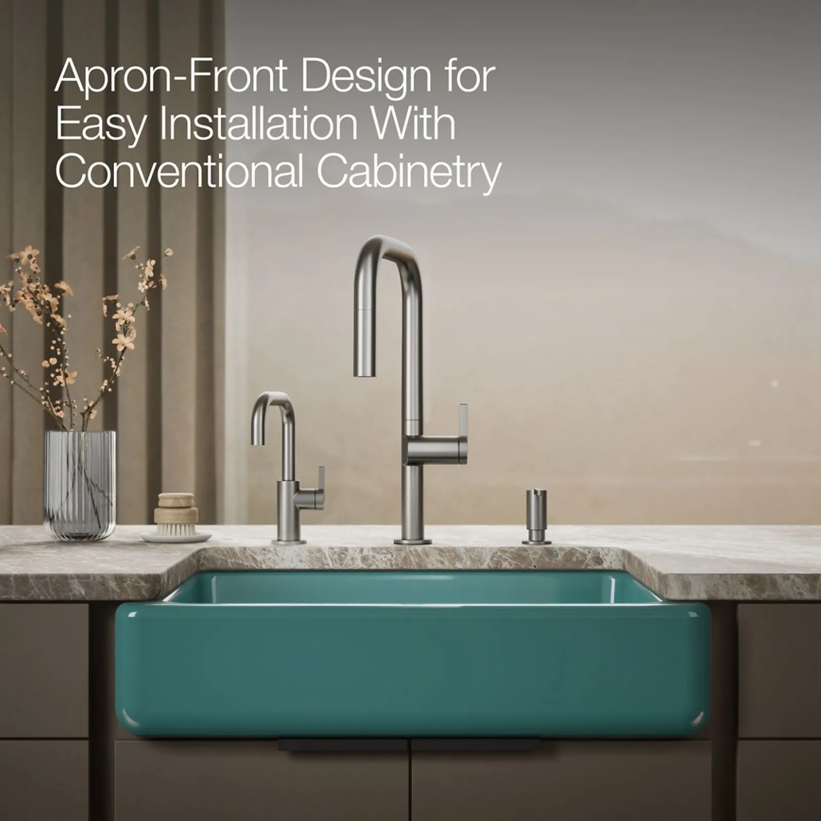 29-1/2" undermount single-bowl farmhouse kitchen sink^Kohler Best