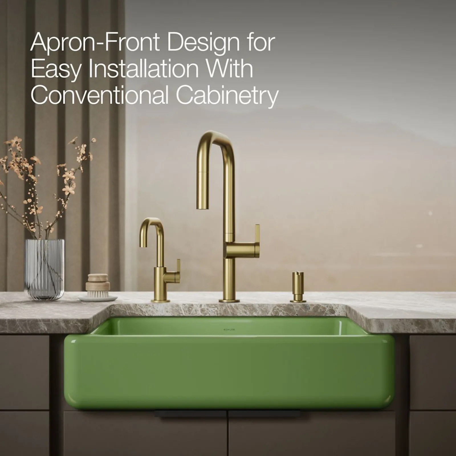 29-1/2" undermount single-bowl farmhouse kitchen sink^Kohler Best