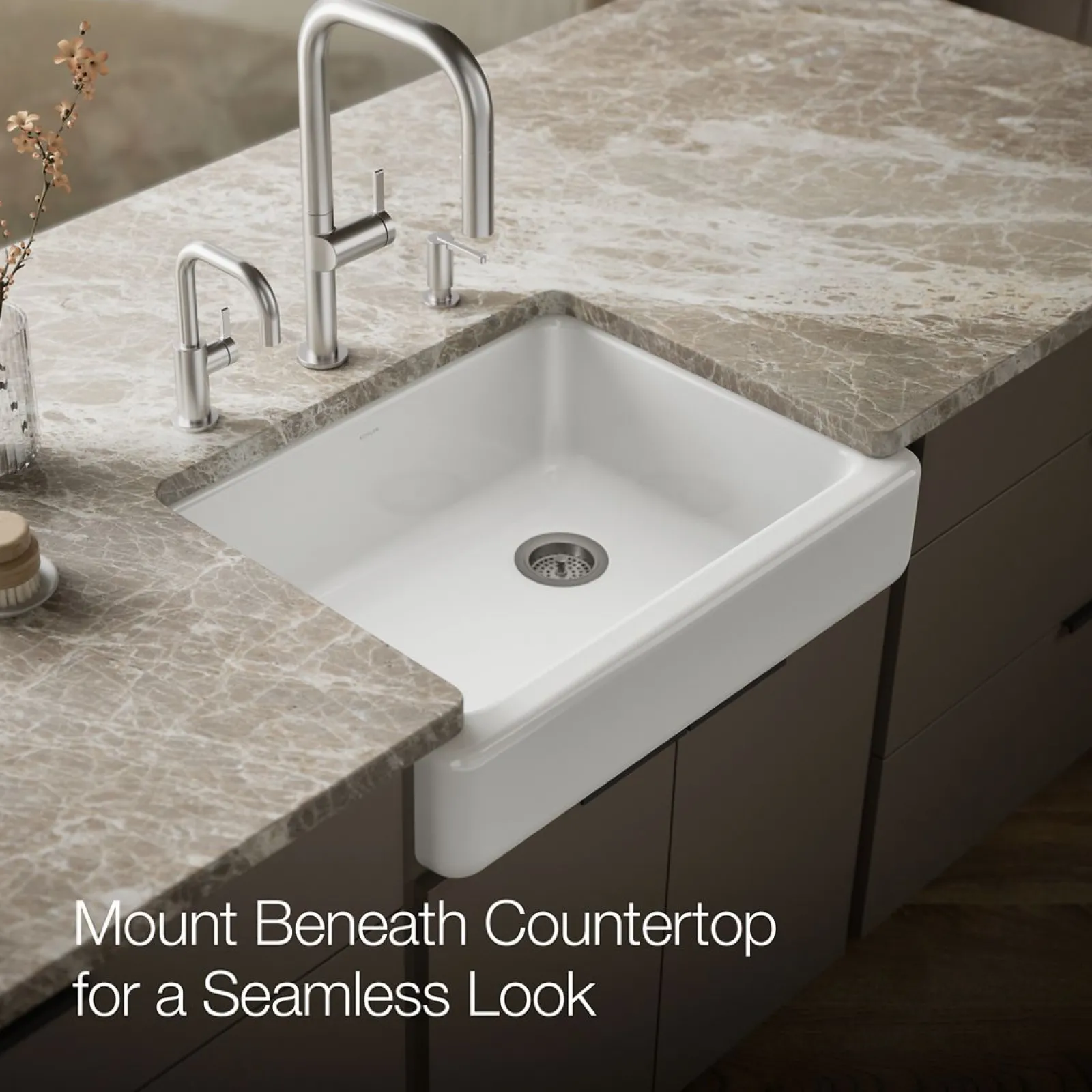 29-1/2" undermount single-bowl farmhouse kitchen sink^Kohler Best