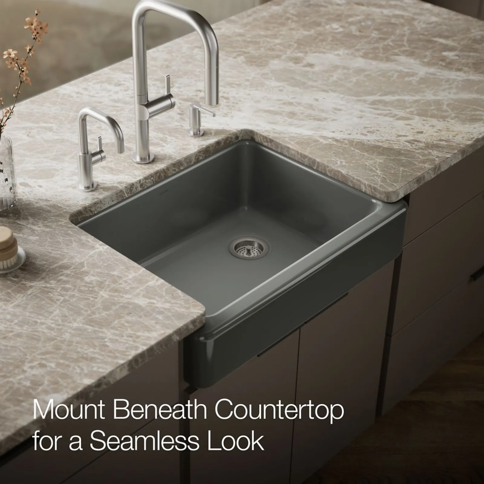 29-1/2" undermount single-bowl farmhouse kitchen sink^Kohler Best