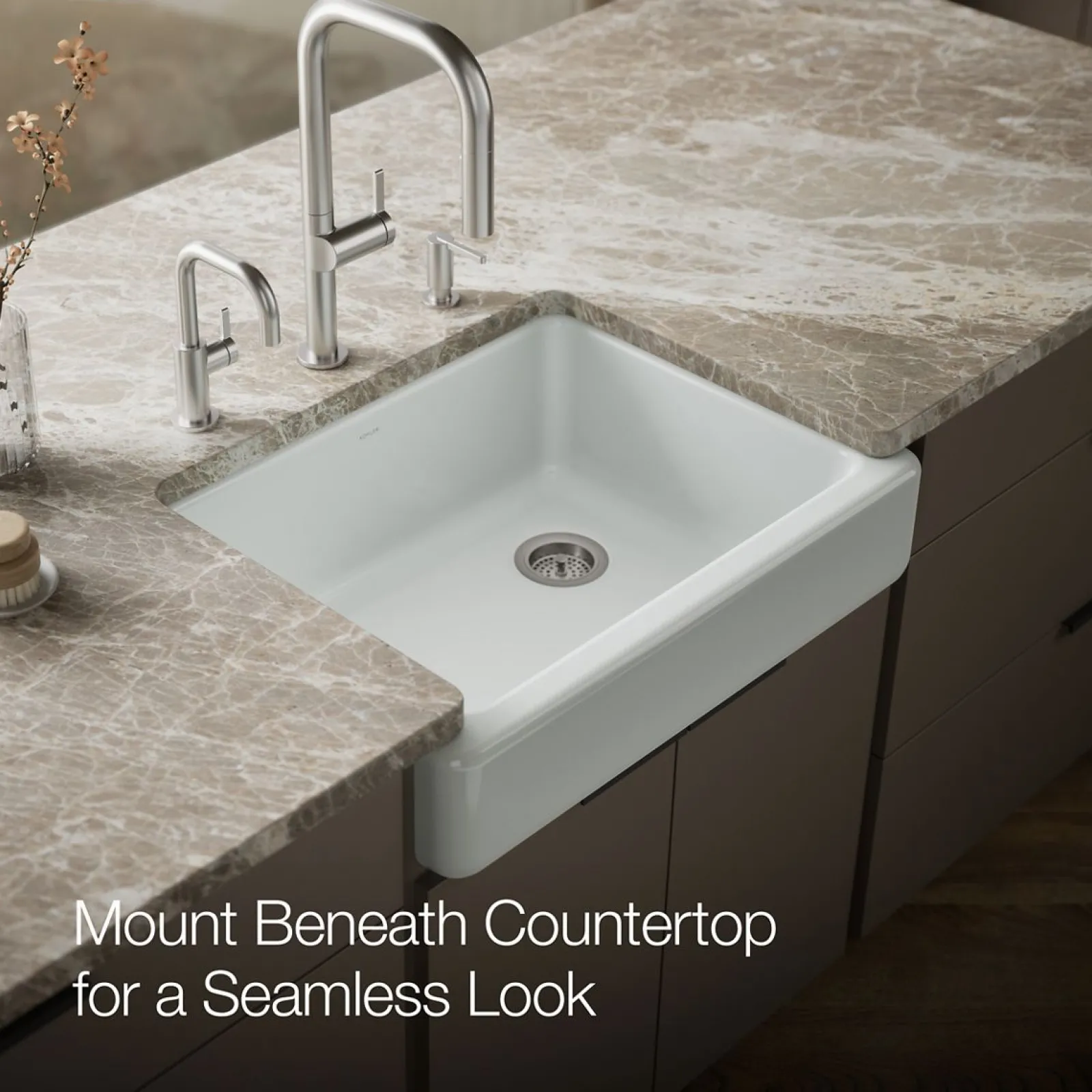 29-1/2" undermount single-bowl farmhouse kitchen sink^Kohler Best