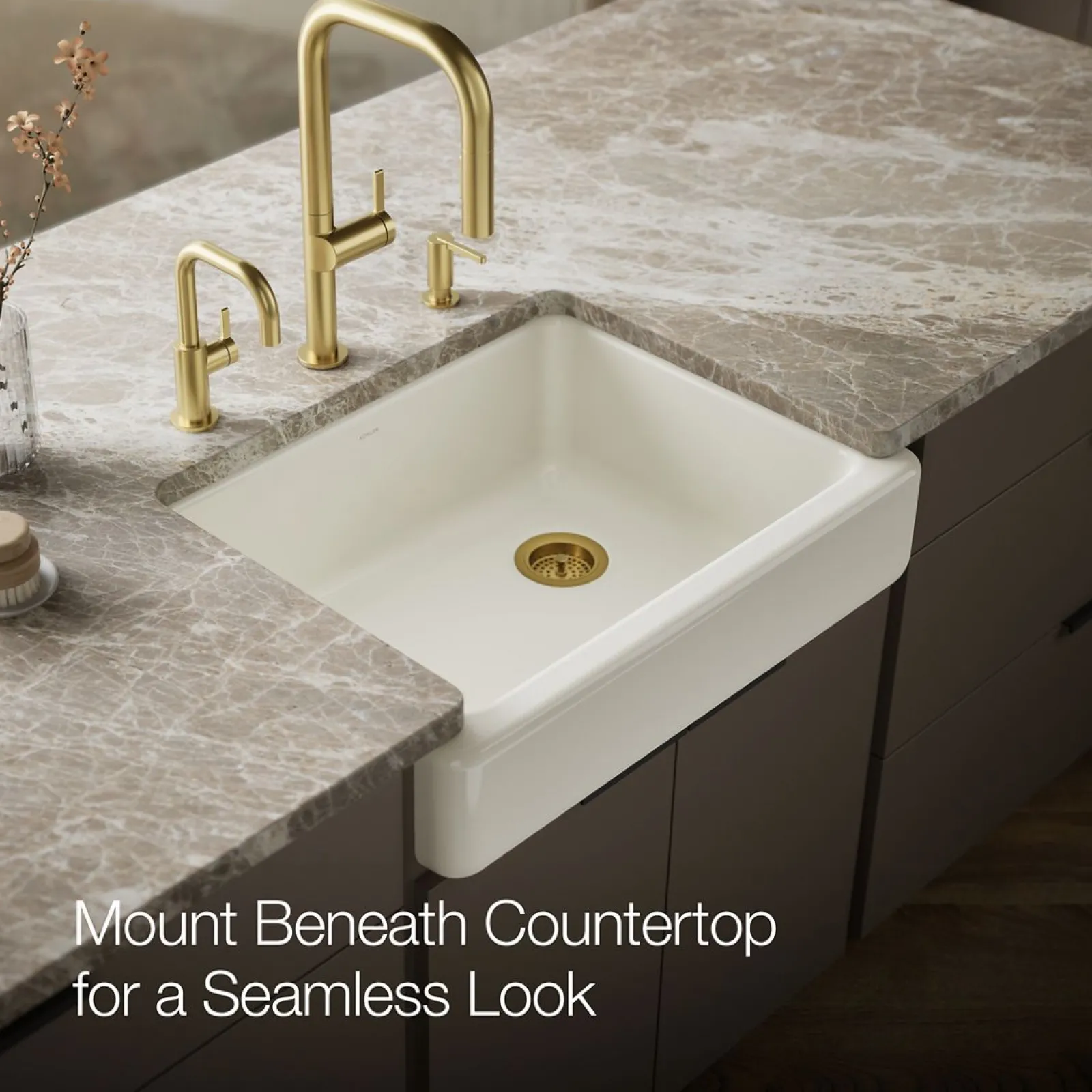 29-1/2" undermount single-bowl farmhouse kitchen sink^Kohler Best
