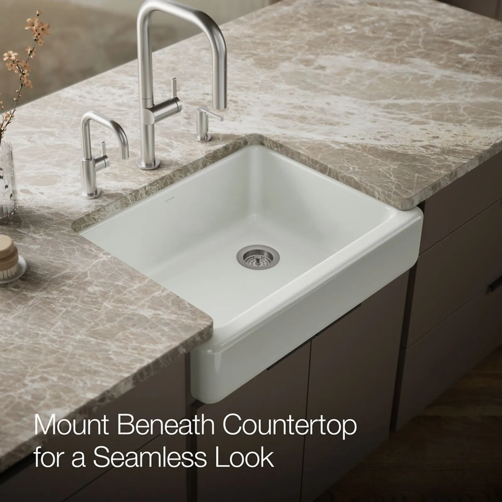 29-1/2" undermount single-bowl farmhouse kitchen sink^Kohler Best