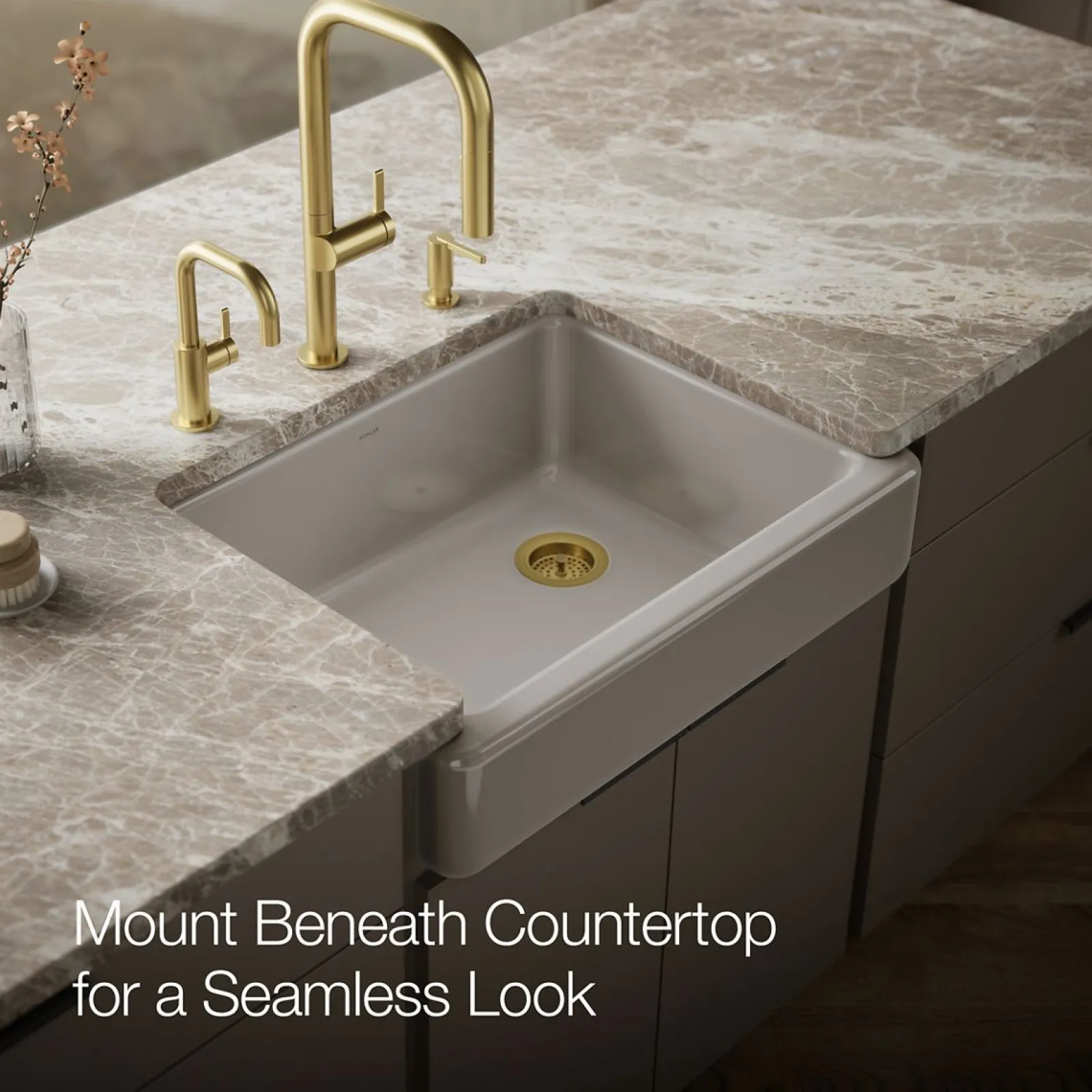 29-1/2" undermount single-bowl farmhouse kitchen sink^Kohler Best