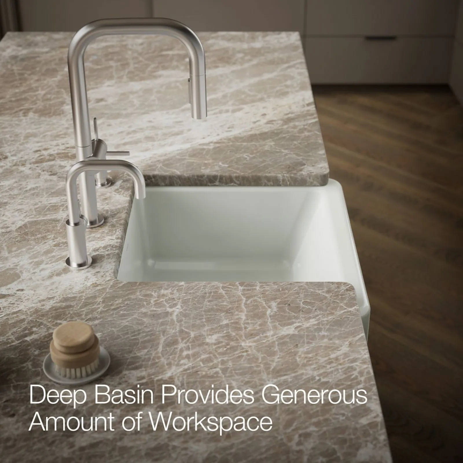23-1/2" undermount single-bowl farmhouse kitchen sink^Kohler Best