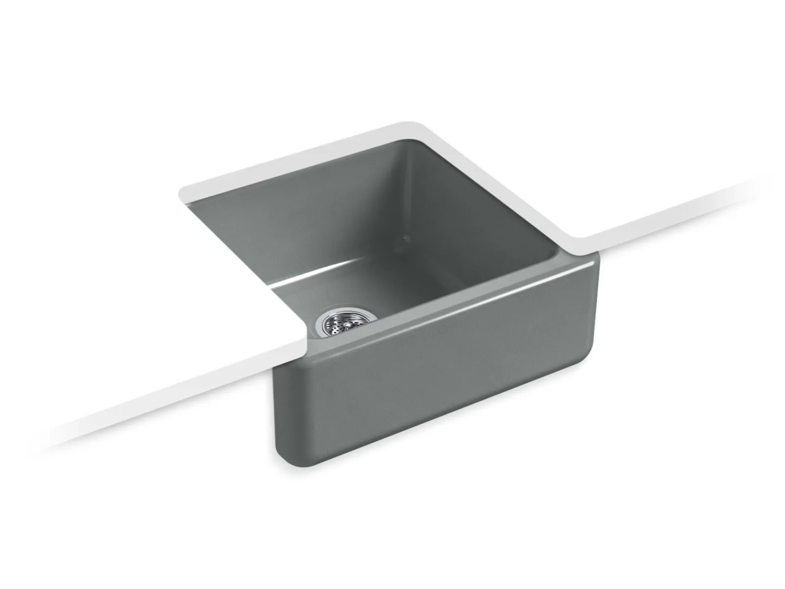 23-1/2" undermount single-bowl farmhouse kitchen sink^Kohler Best