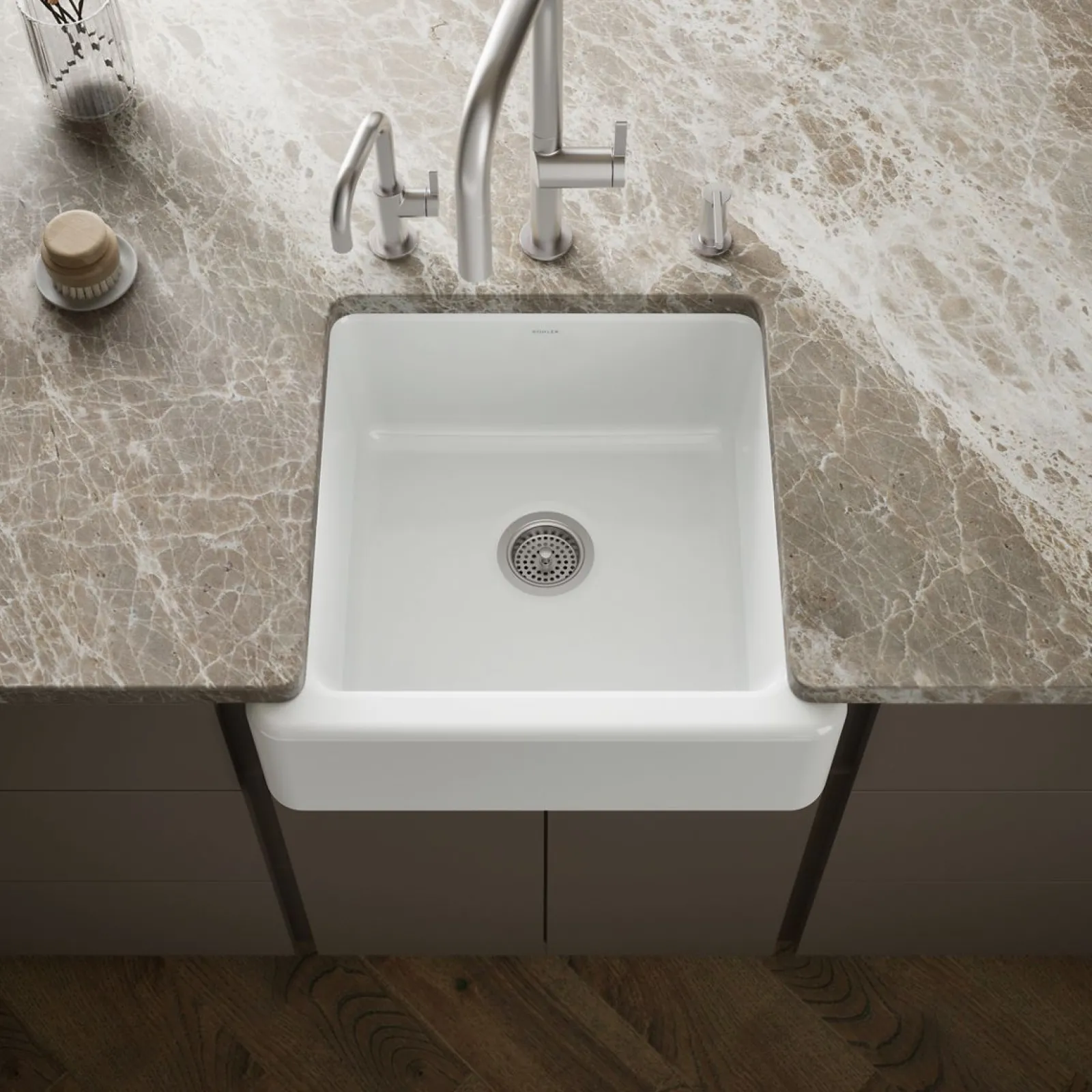 23-1/2" undermount single-bowl farmhouse kitchen sink^Kohler Best