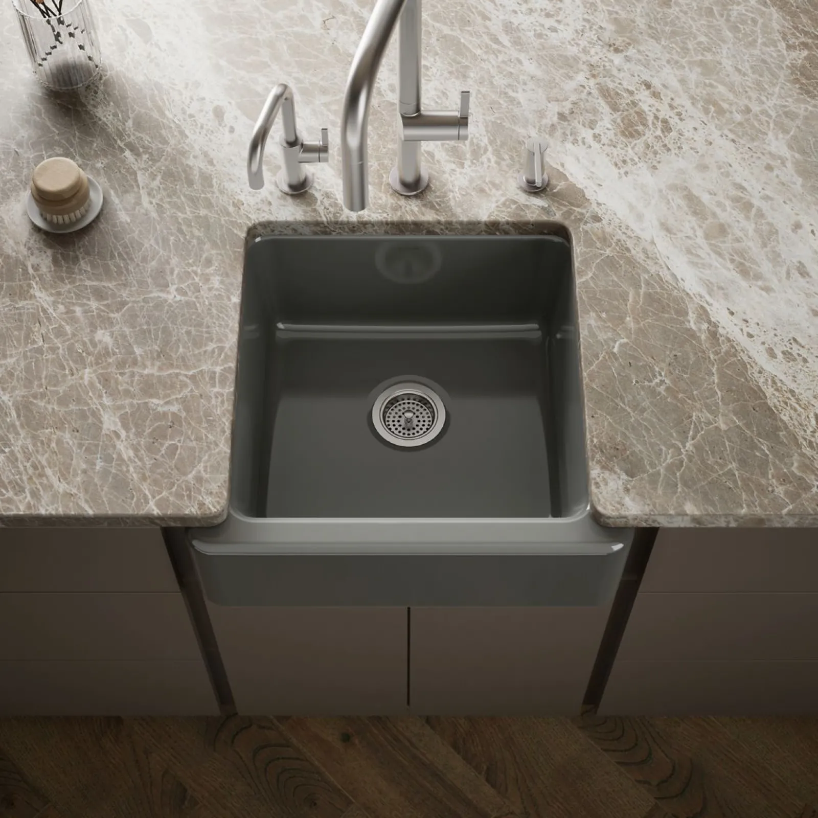 23-1/2" undermount single-bowl farmhouse kitchen sink^Kohler Best