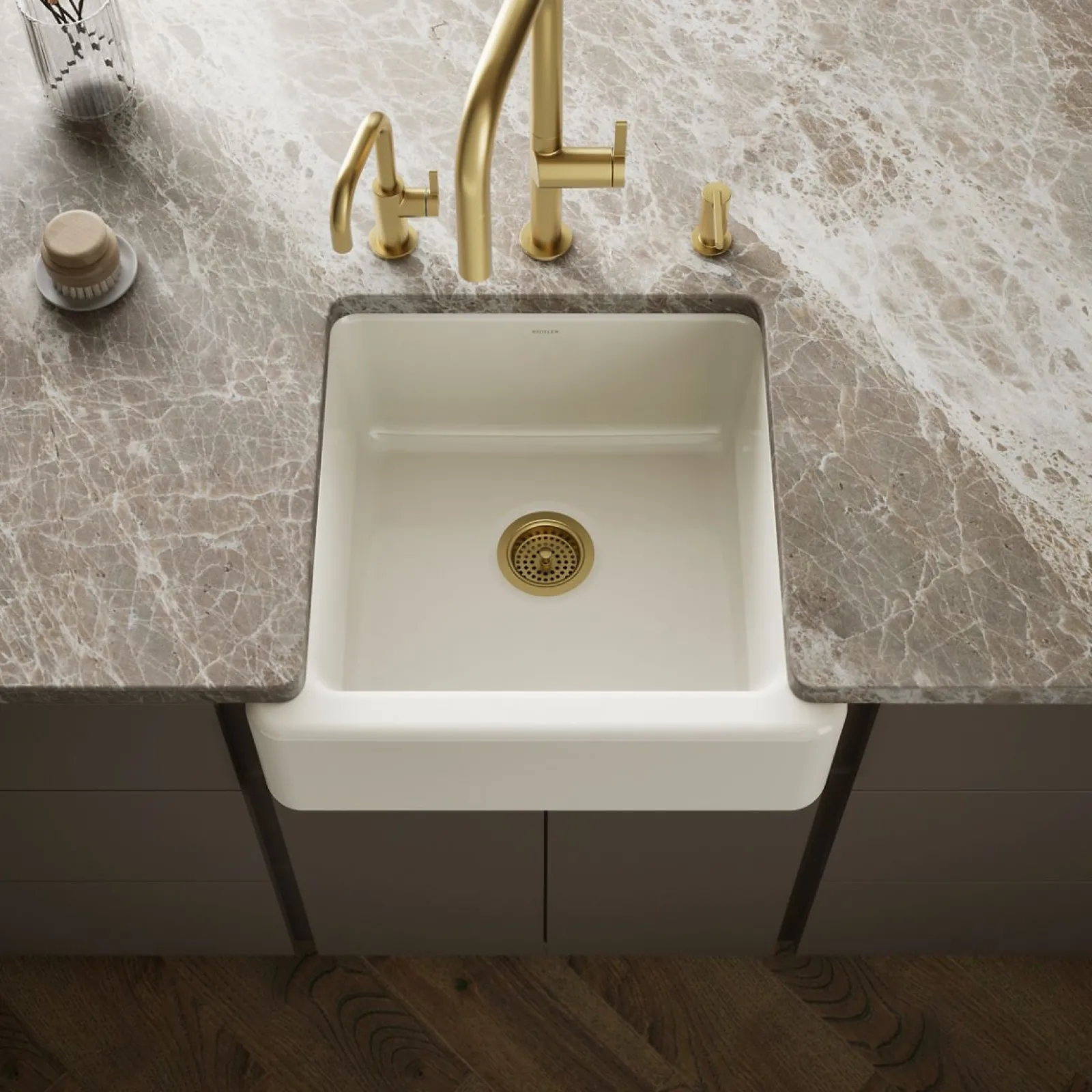 23-1/2" undermount single-bowl farmhouse kitchen sink^Kohler Best