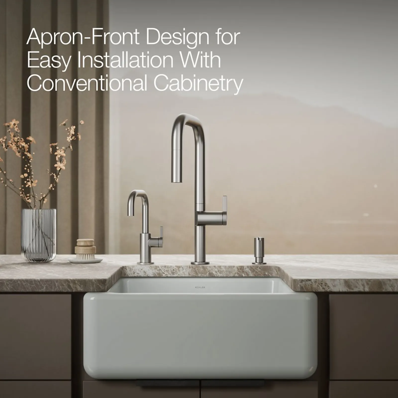 23-1/2" undermount single-bowl farmhouse kitchen sink^Kohler Best