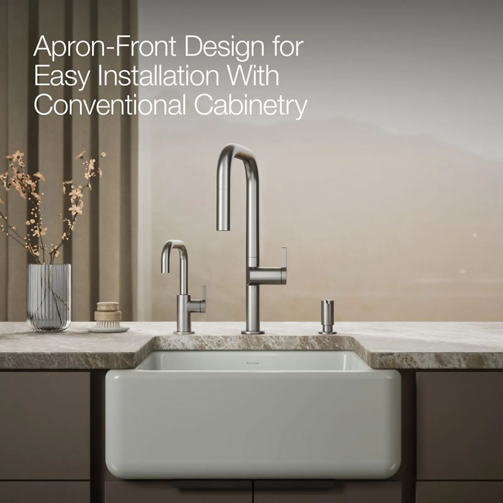 23-1/2" undermount single-bowl farmhouse kitchen sink^Kohler Best